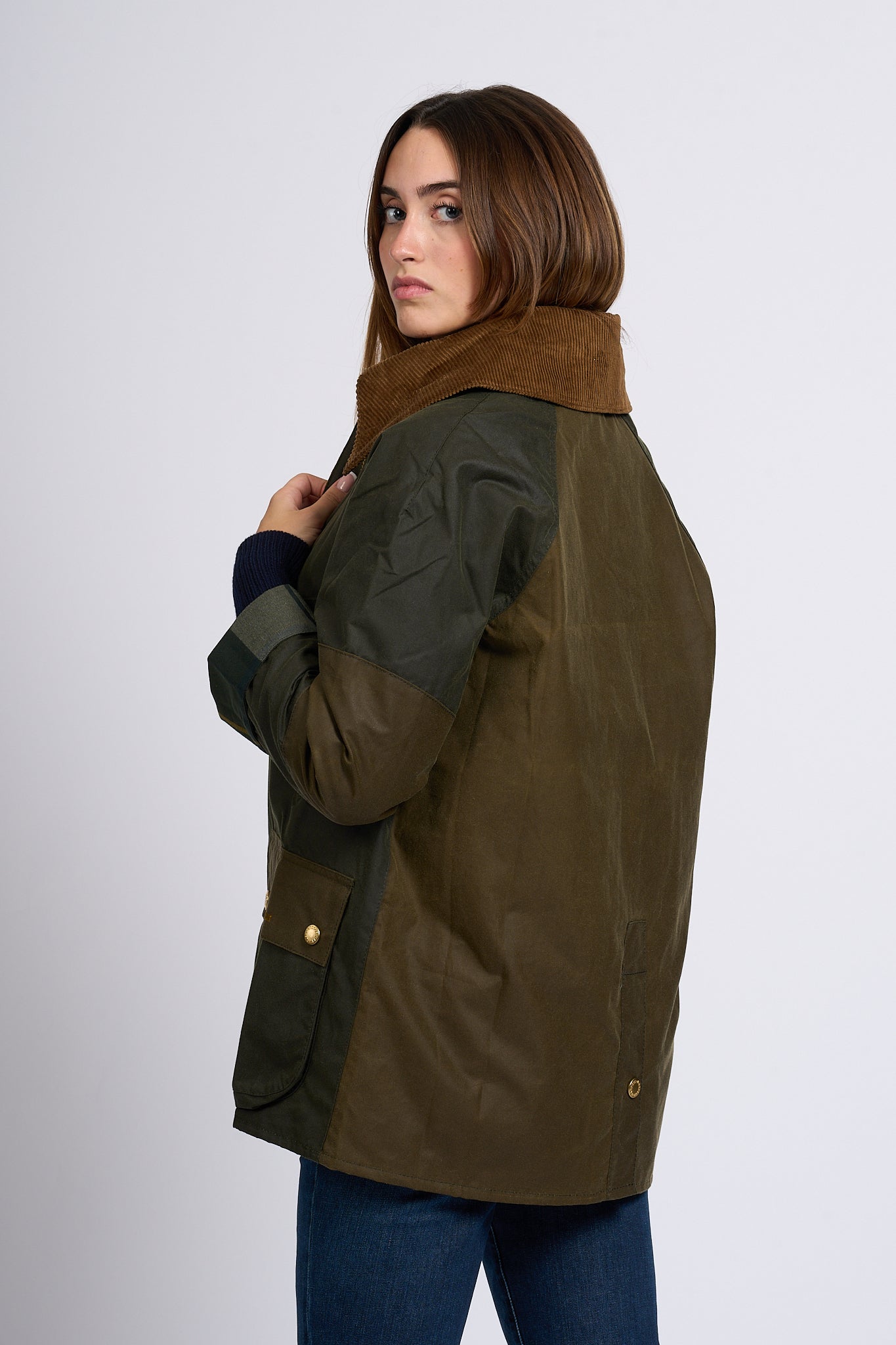 Barbour Giacca Allerstone Oliva Donna-1