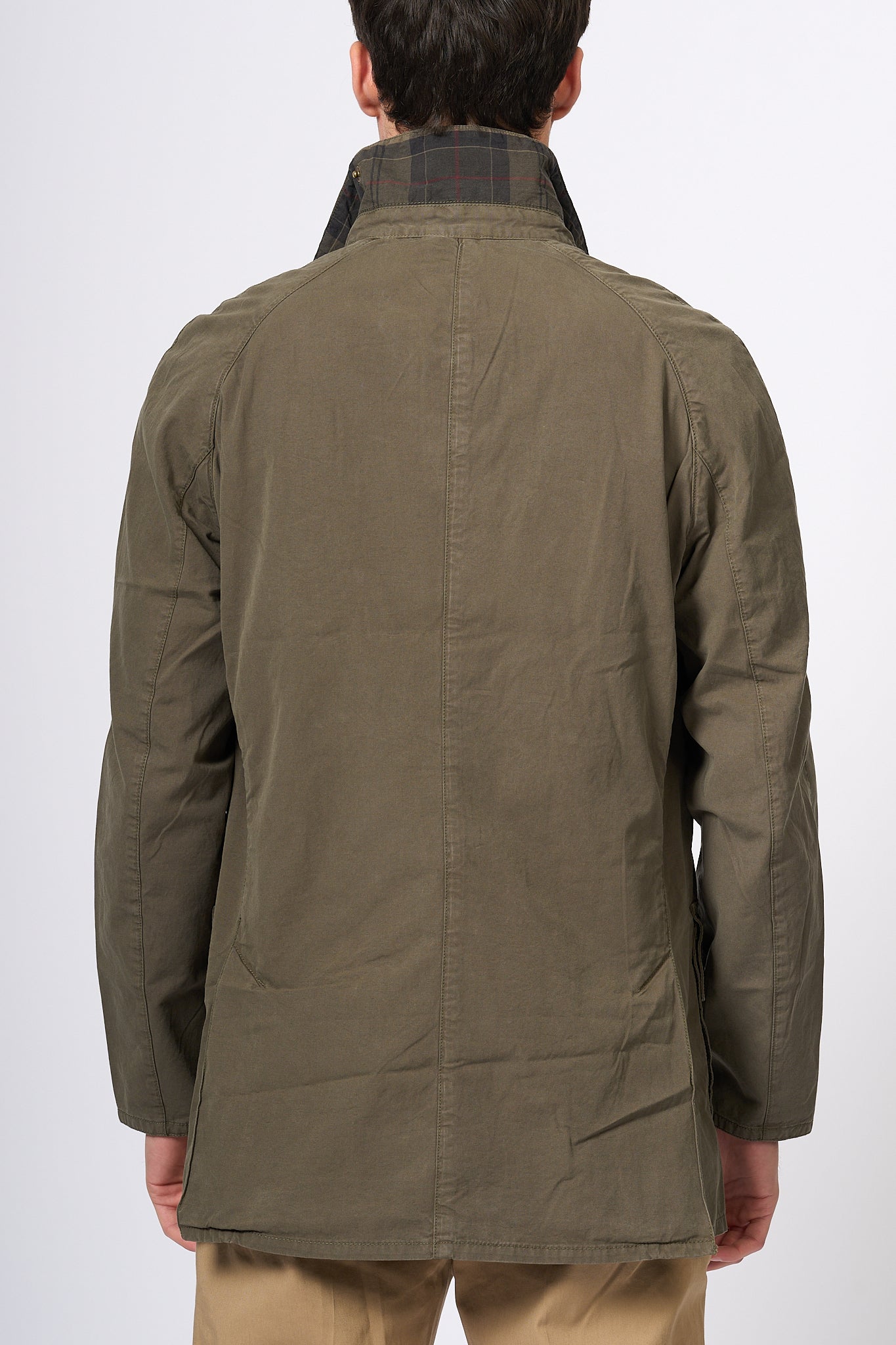 Barbour Giacca Ashby Oliva Uomo-5