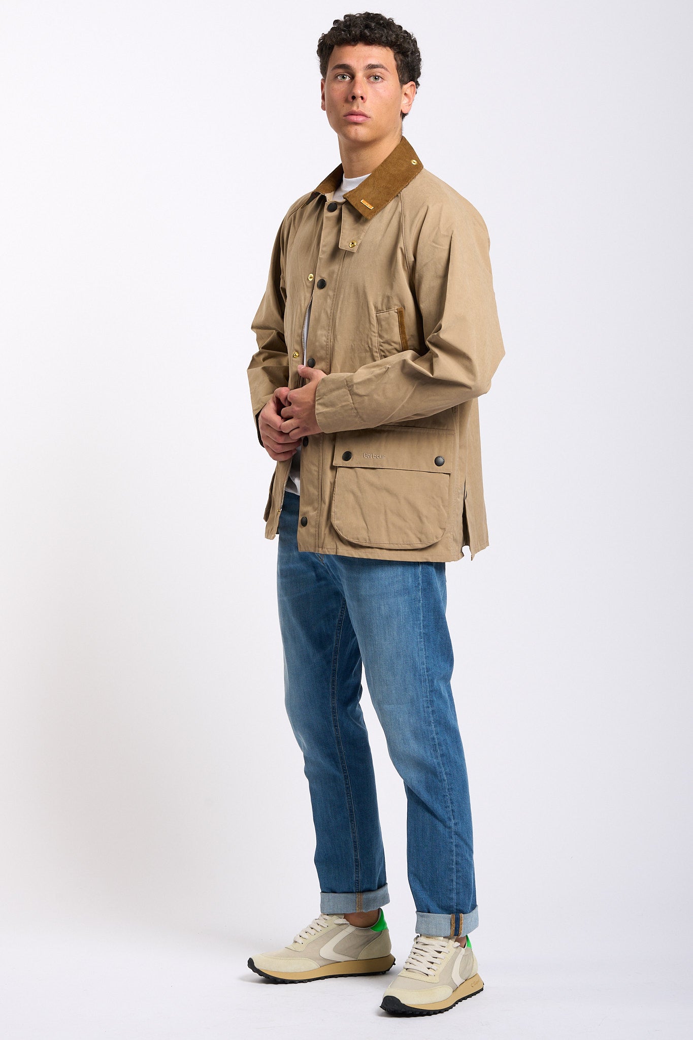 Barbour Giacca BEDALE Beige Uomo-7