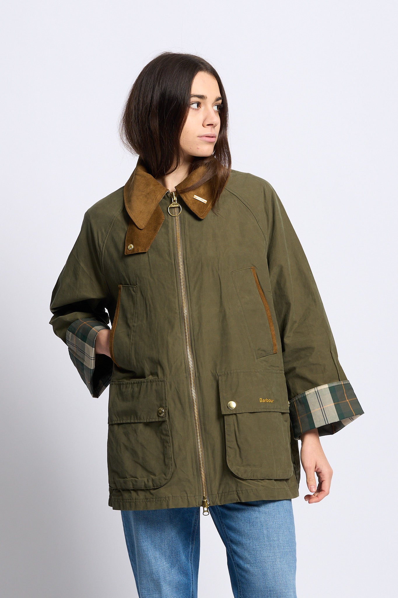 Barbour Giacca BEDALE Verde Ivy Donna-1