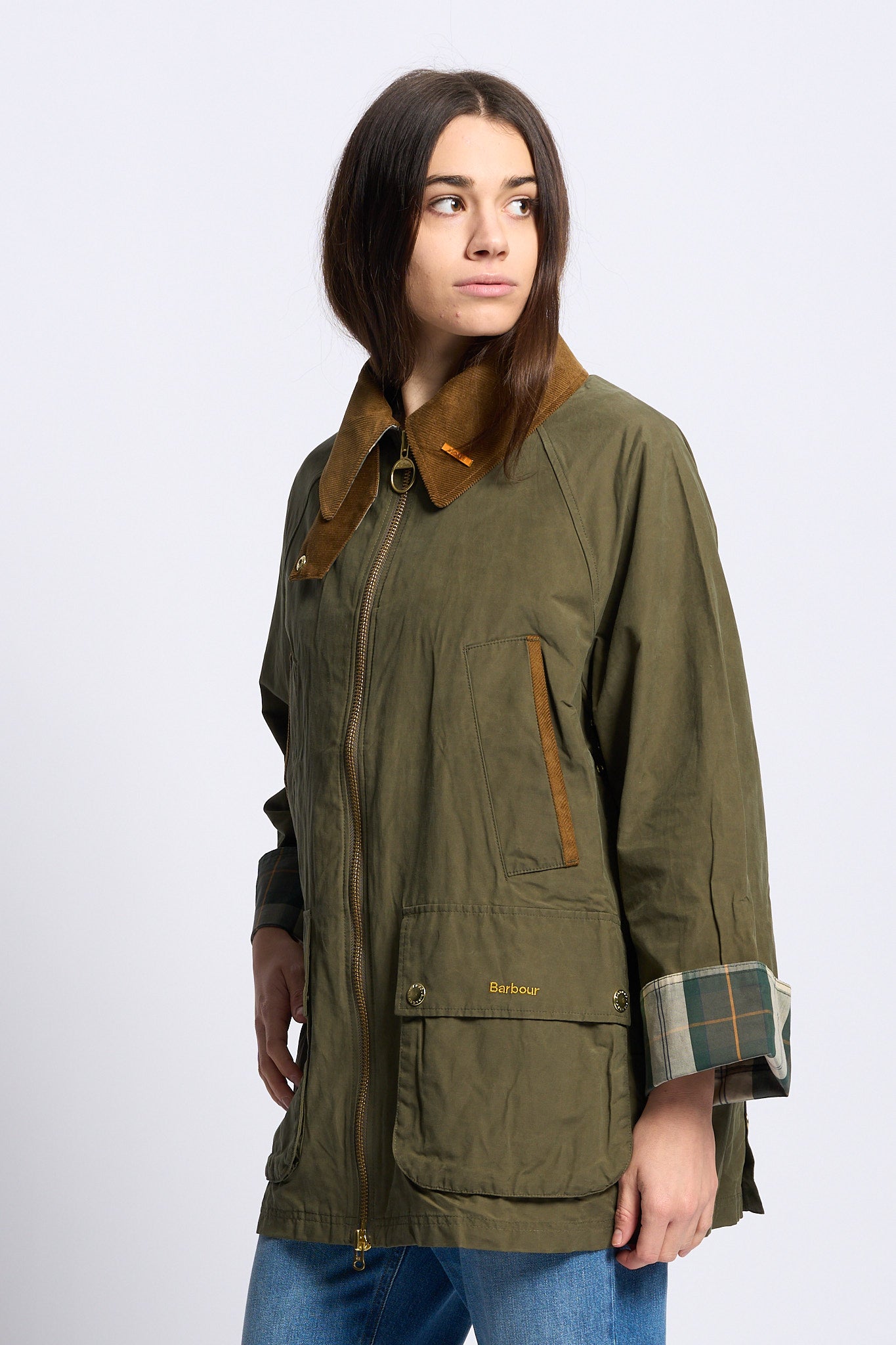 Barbour Giacca BEDALE Verde Ivy Donna-6