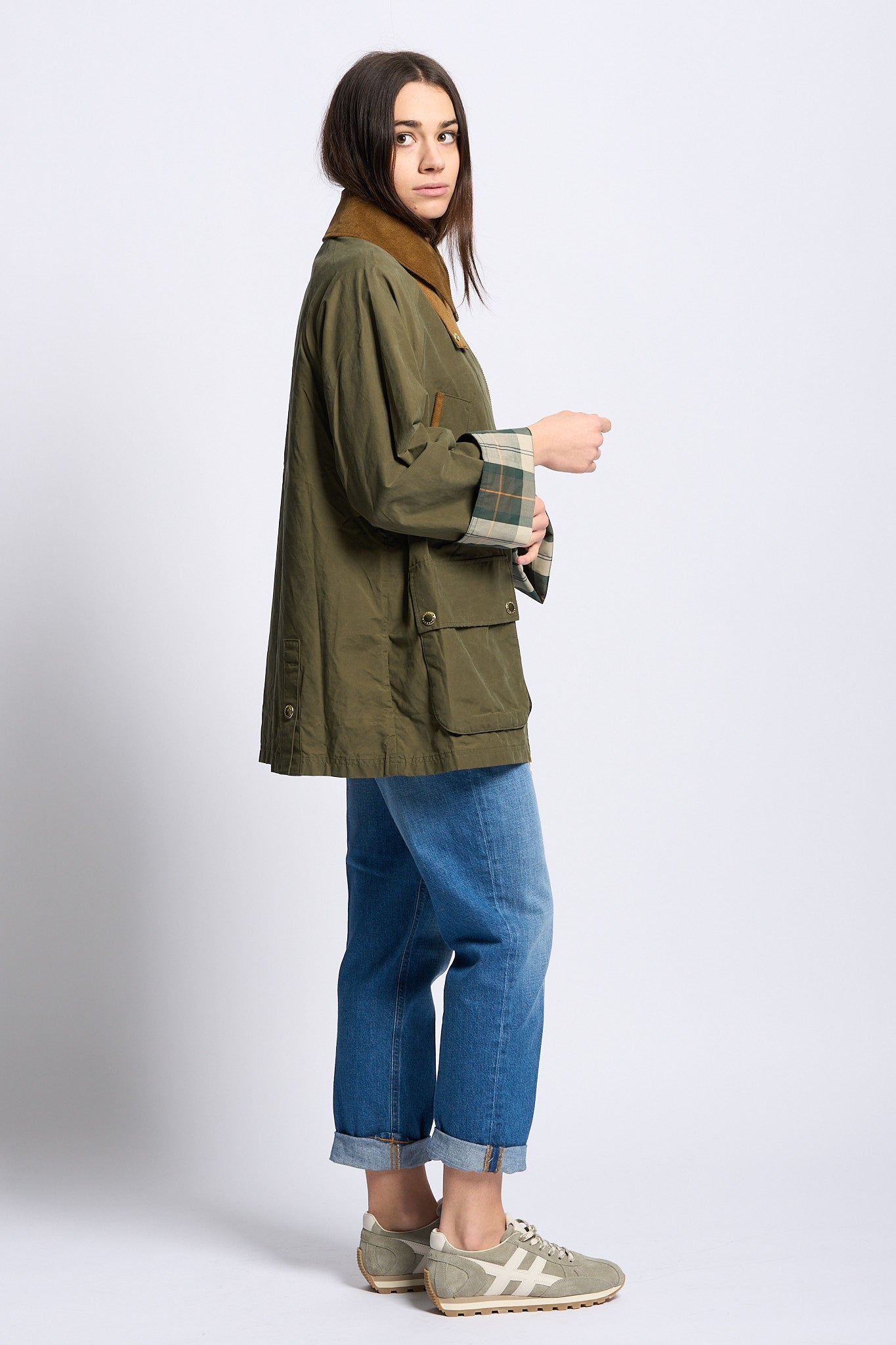 Barbour Giacca BEDALE Verde Ivy Donna-8