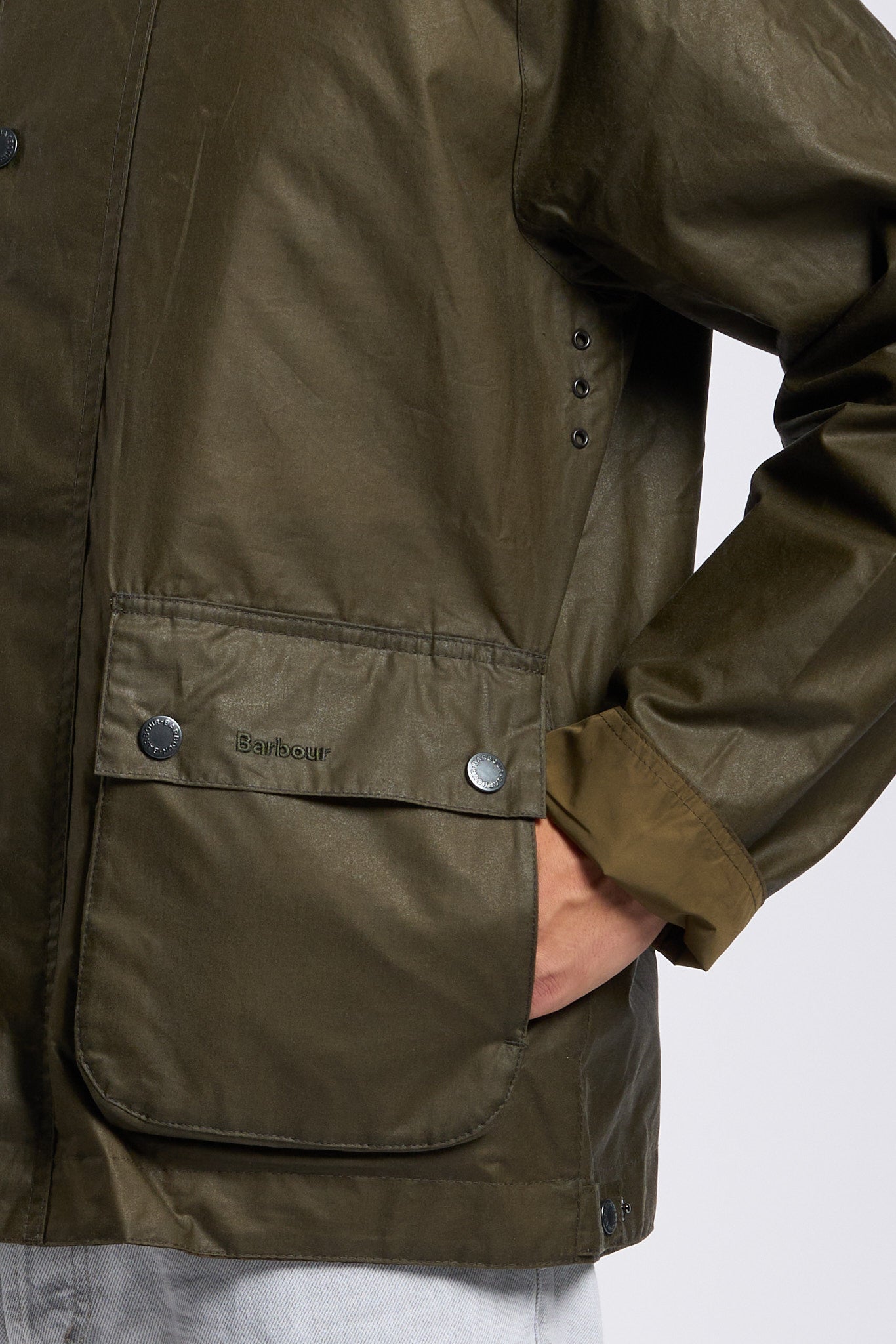 Barbour Giacca MODERN BEDALE Verde militare Uomo-6