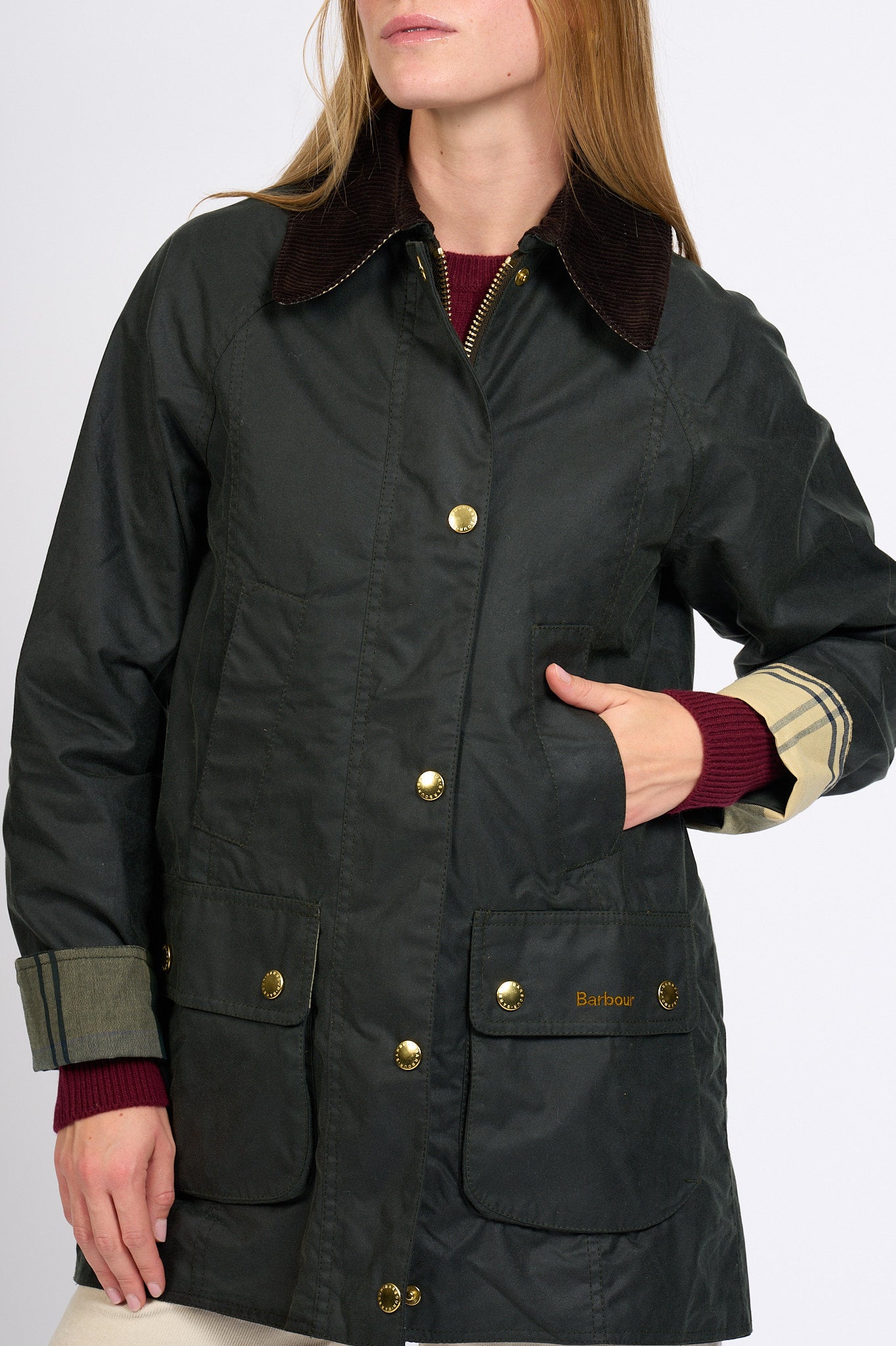 Barbour Giacca Modern Beadnell Salvia Donna-6