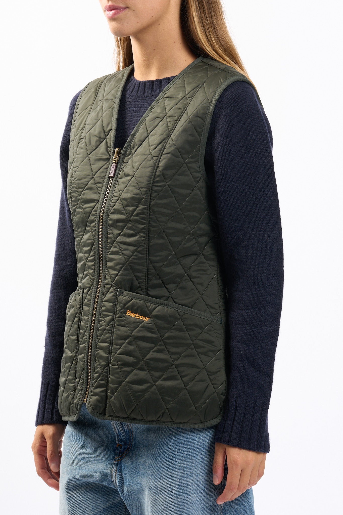 Barbour Gilet Fleece Betty Oliva Donna-6