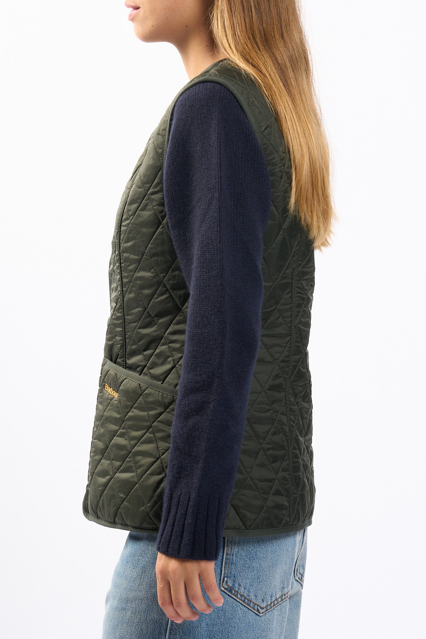 Barbour Gilet Fleece Betty Oliva Donna-7