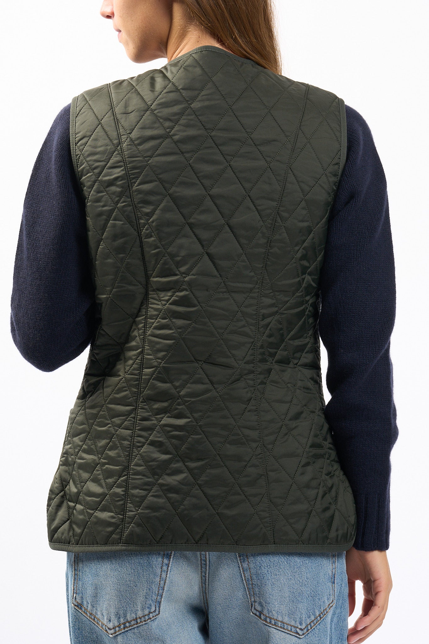 Barbour Gilet Fleece Betty Oliva Donna-8