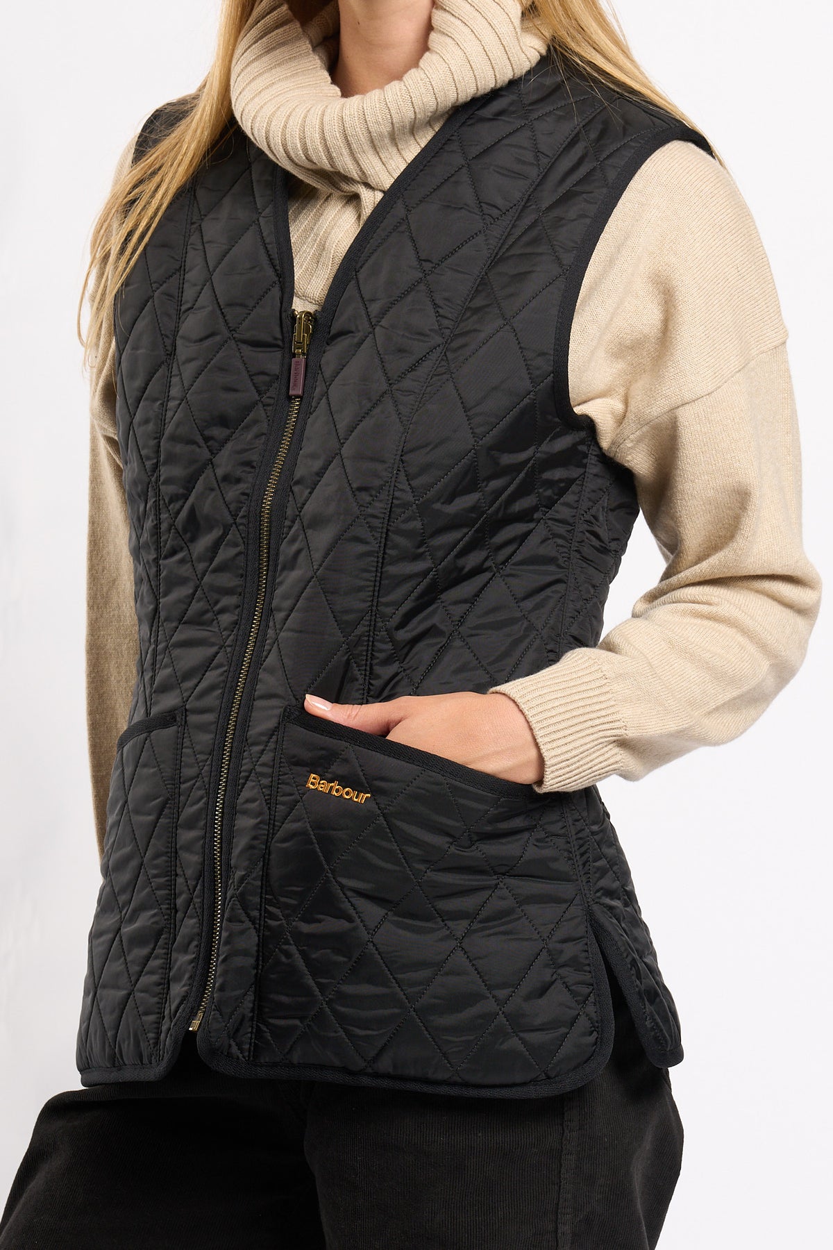 Barbour Gilet MARKENFIELD Nero/Nero Donna senza maniche-5