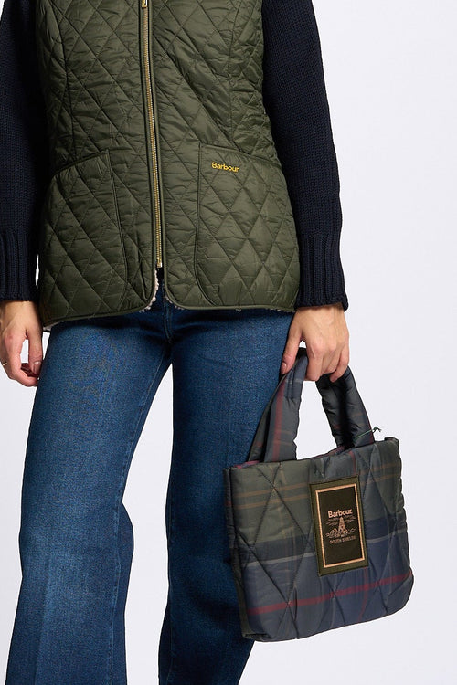 Barbour Borsa Mini Trapuntata ARLENE Tartan Donna