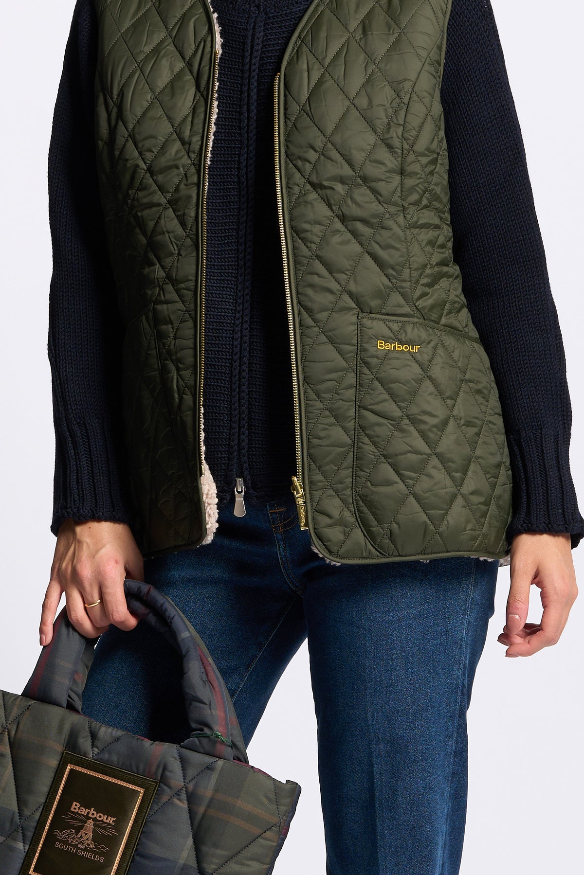 Barbour Borsa Mini Trapuntata ARLENE Tartan Donna-3