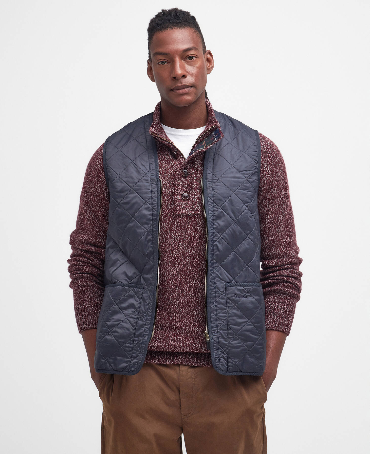Barbour Gilet Polarquit Navy Uomo-1