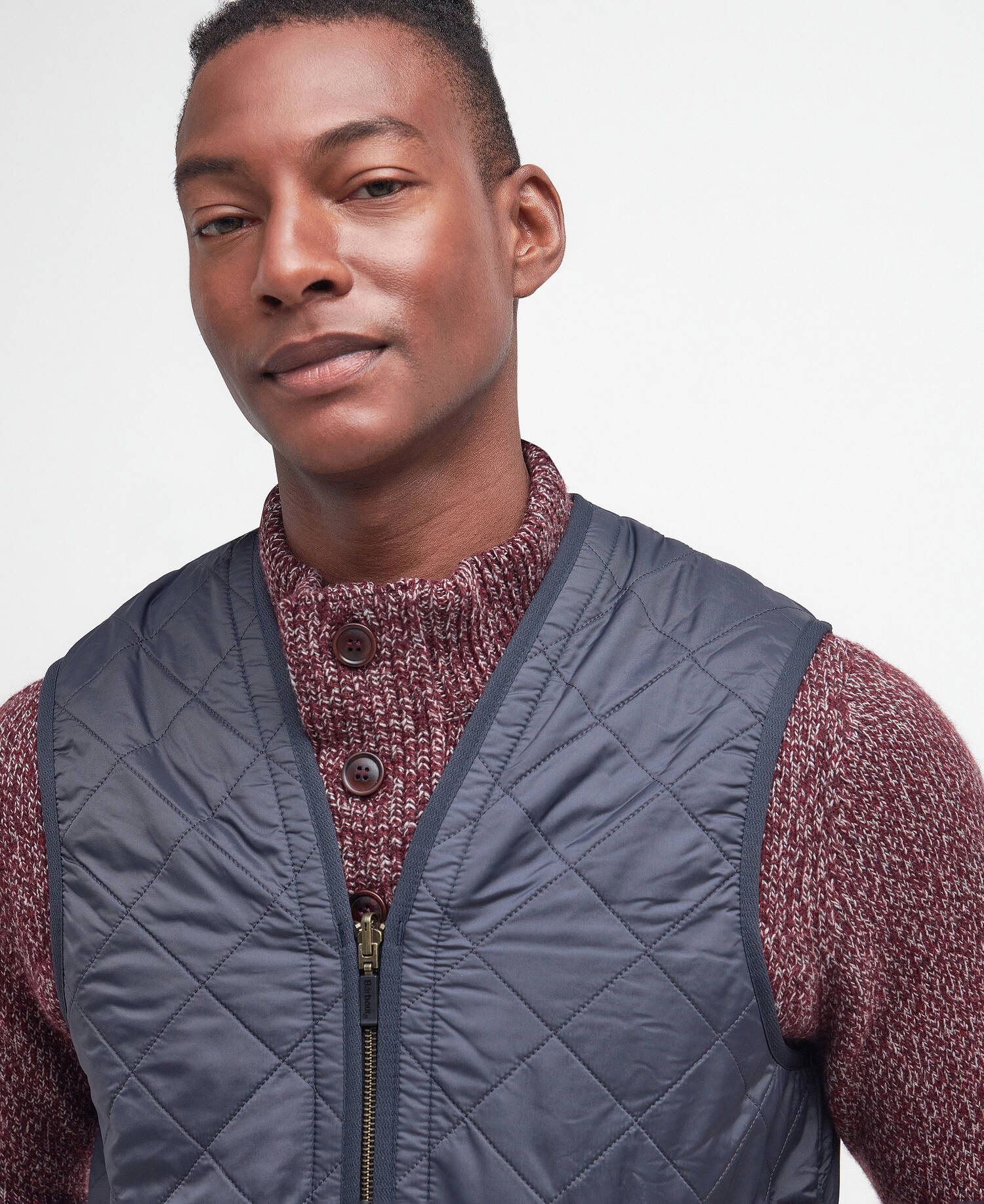 Barbour Gilet Polarquit Navy Uomo-4