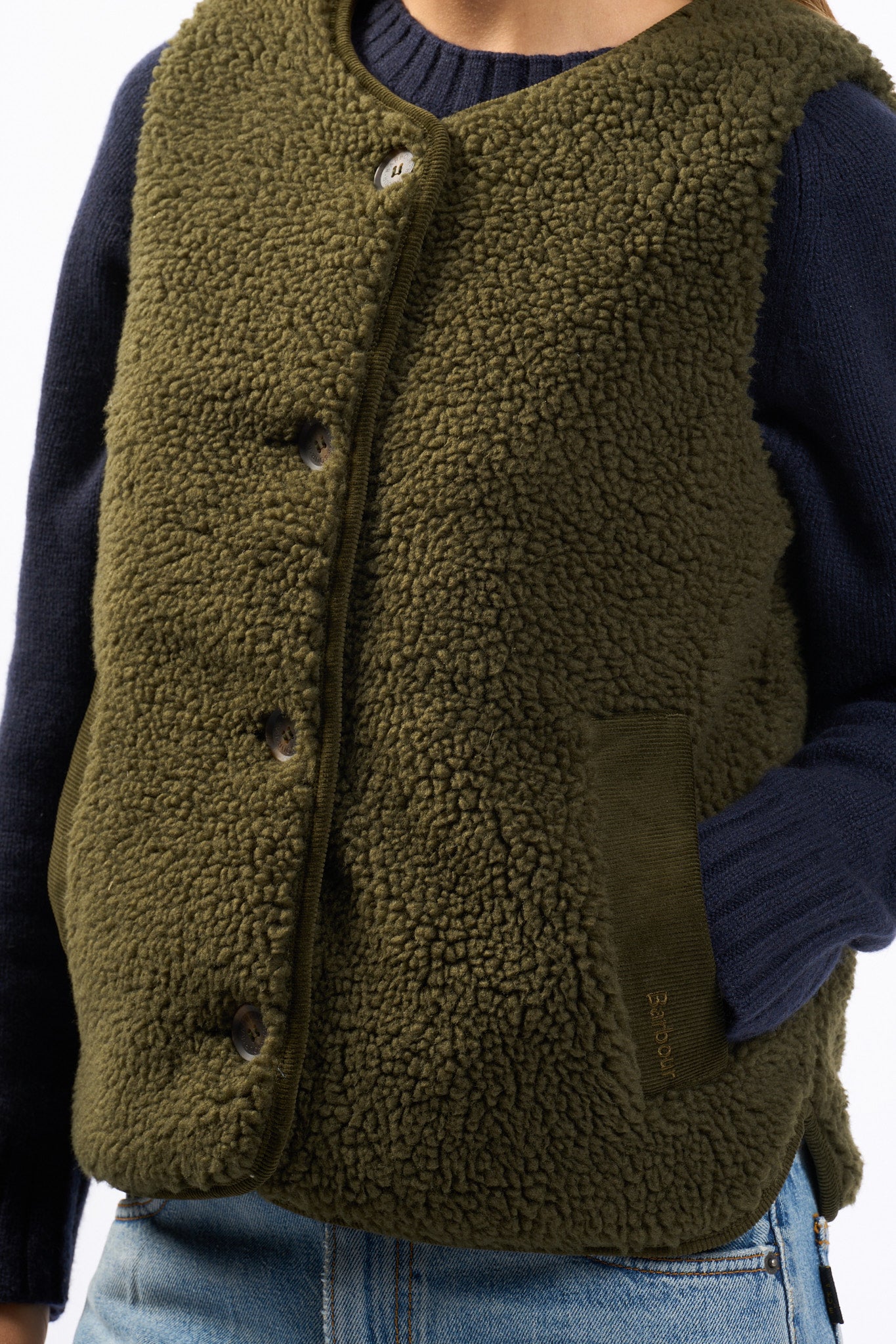 Barbour Gilet Teddy Luciana Oliva Donna-6