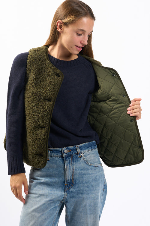 Barbour Gilet Teddy Luciana Oliva Donna-2