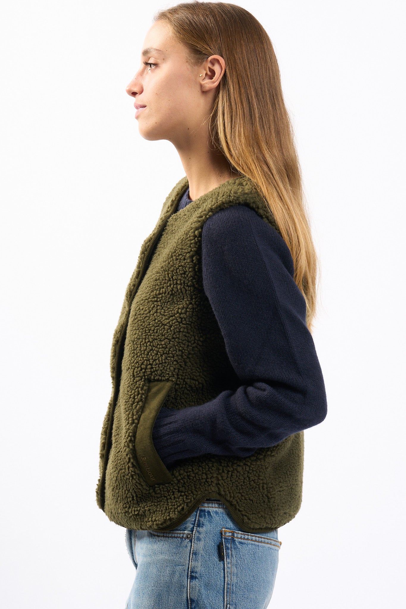 Barbour Gilet Teddy Luciana Oliva Donna-4
