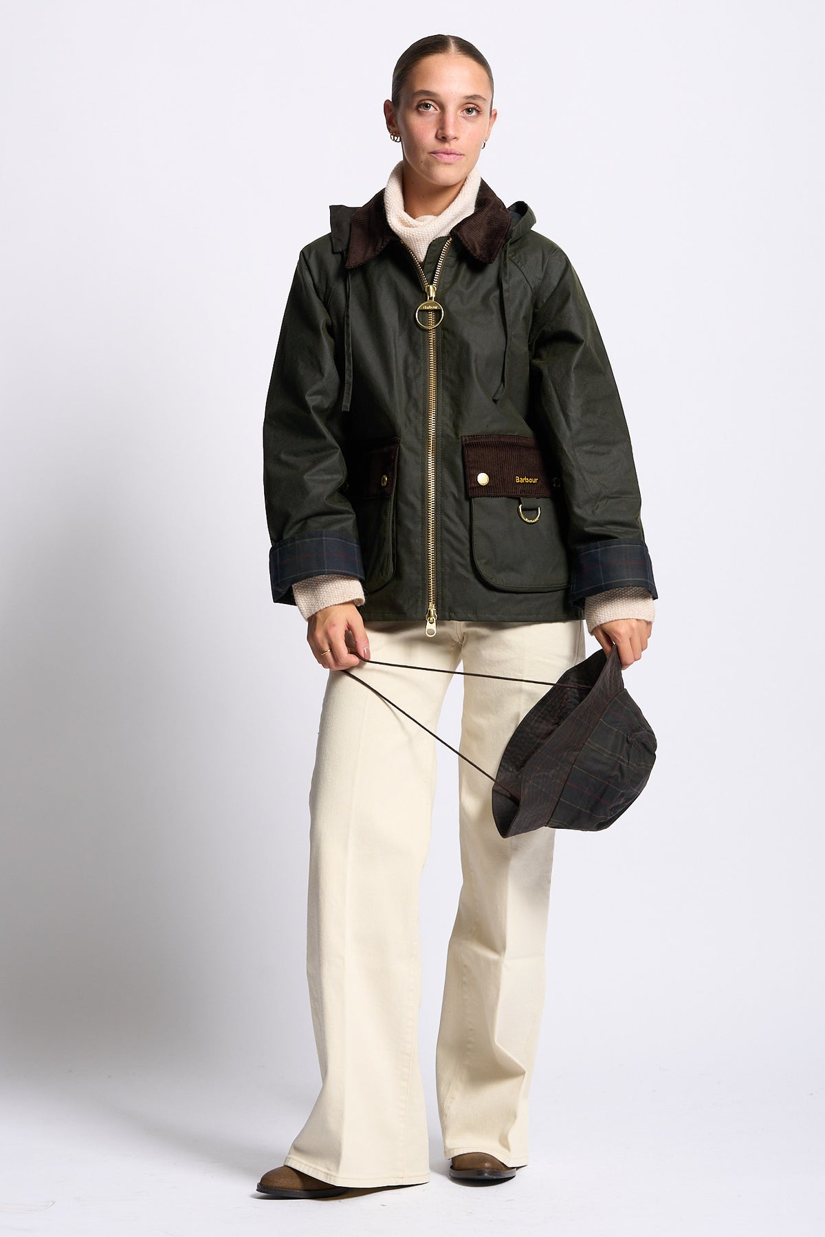 Barbour Giubbino CARVILLE WAX Donna verde chiaro-2