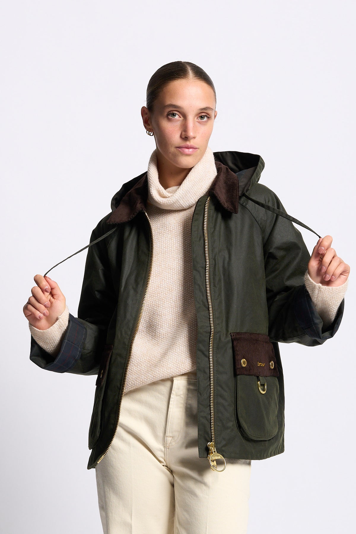 Barbour Giubbino CARVILLE WAX Donna verde chiaro-8