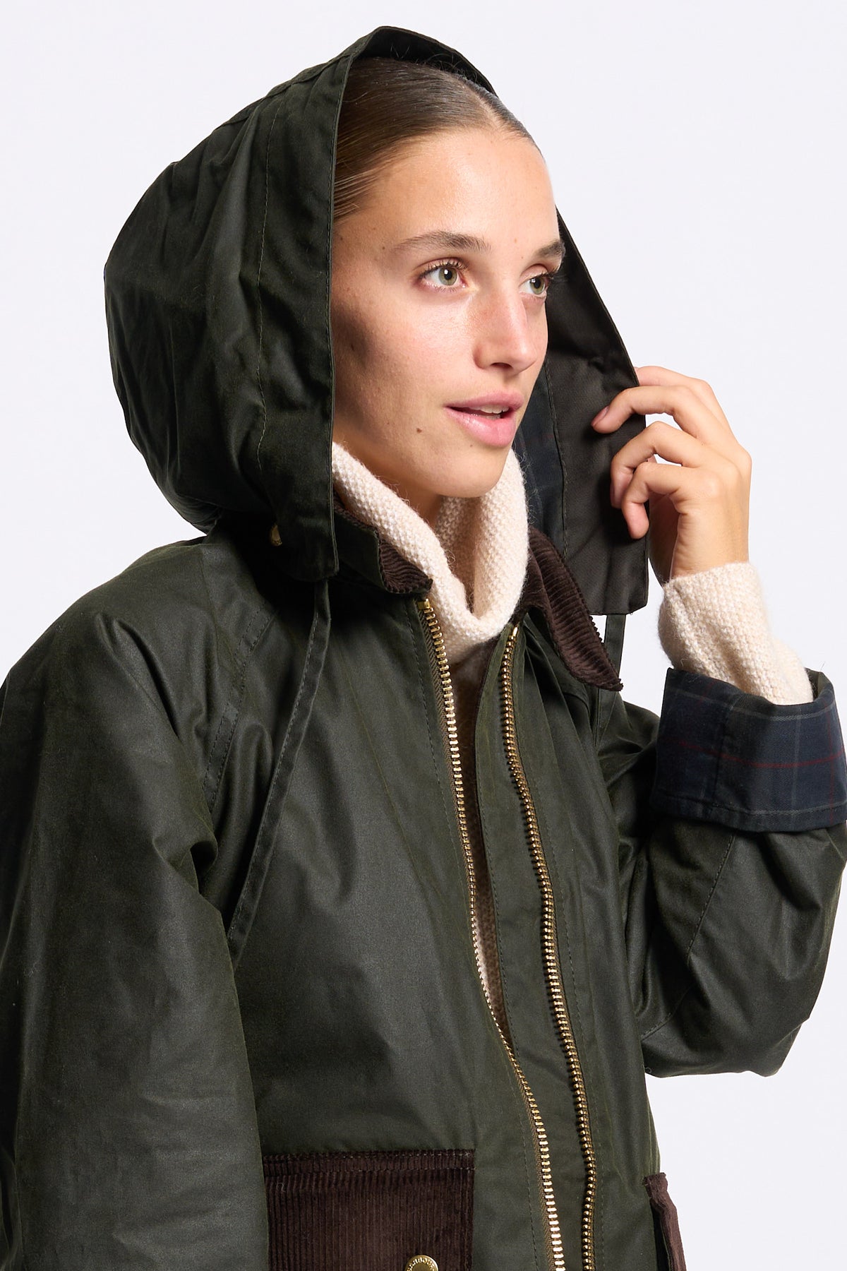 Barbour Giubbino CARVILLE WAX Donna verde chiaro-9