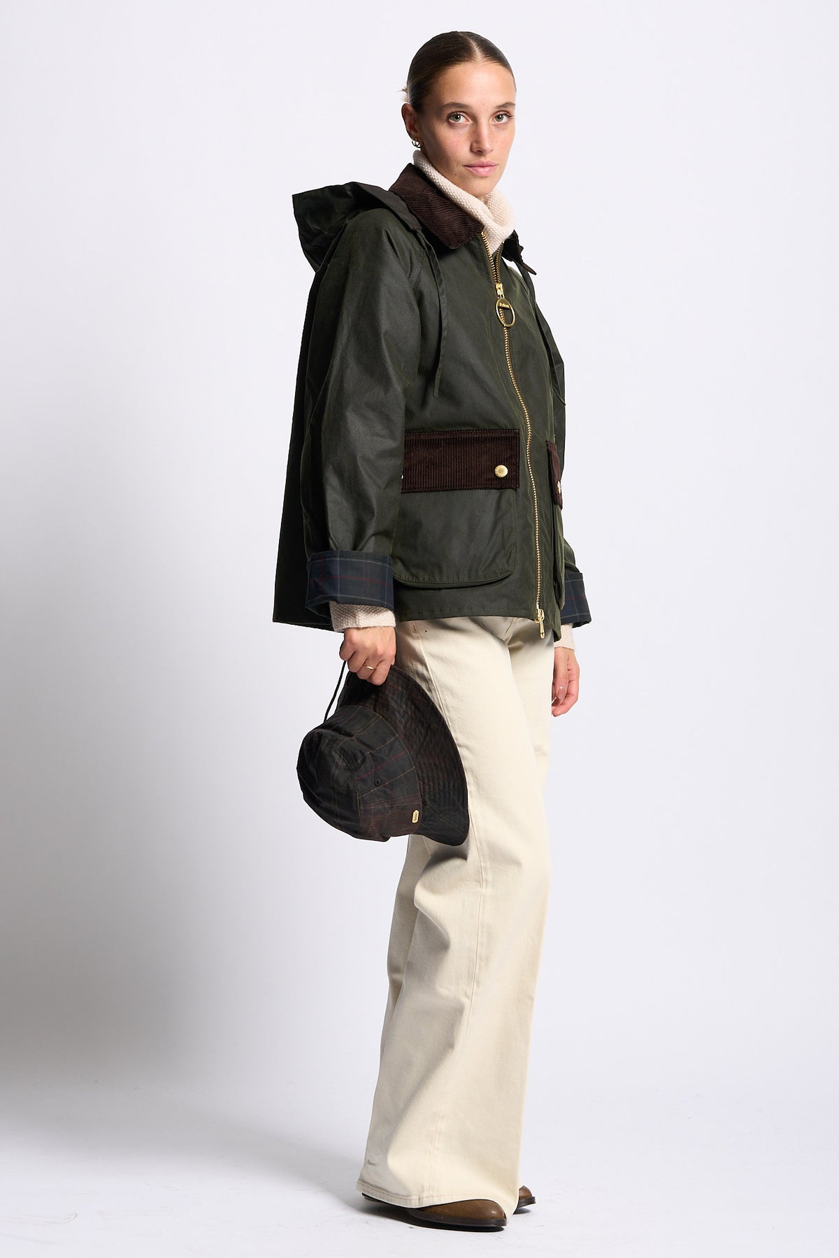 Barbour Giubbino CARVILLE WAX Donna verde chiaro-10