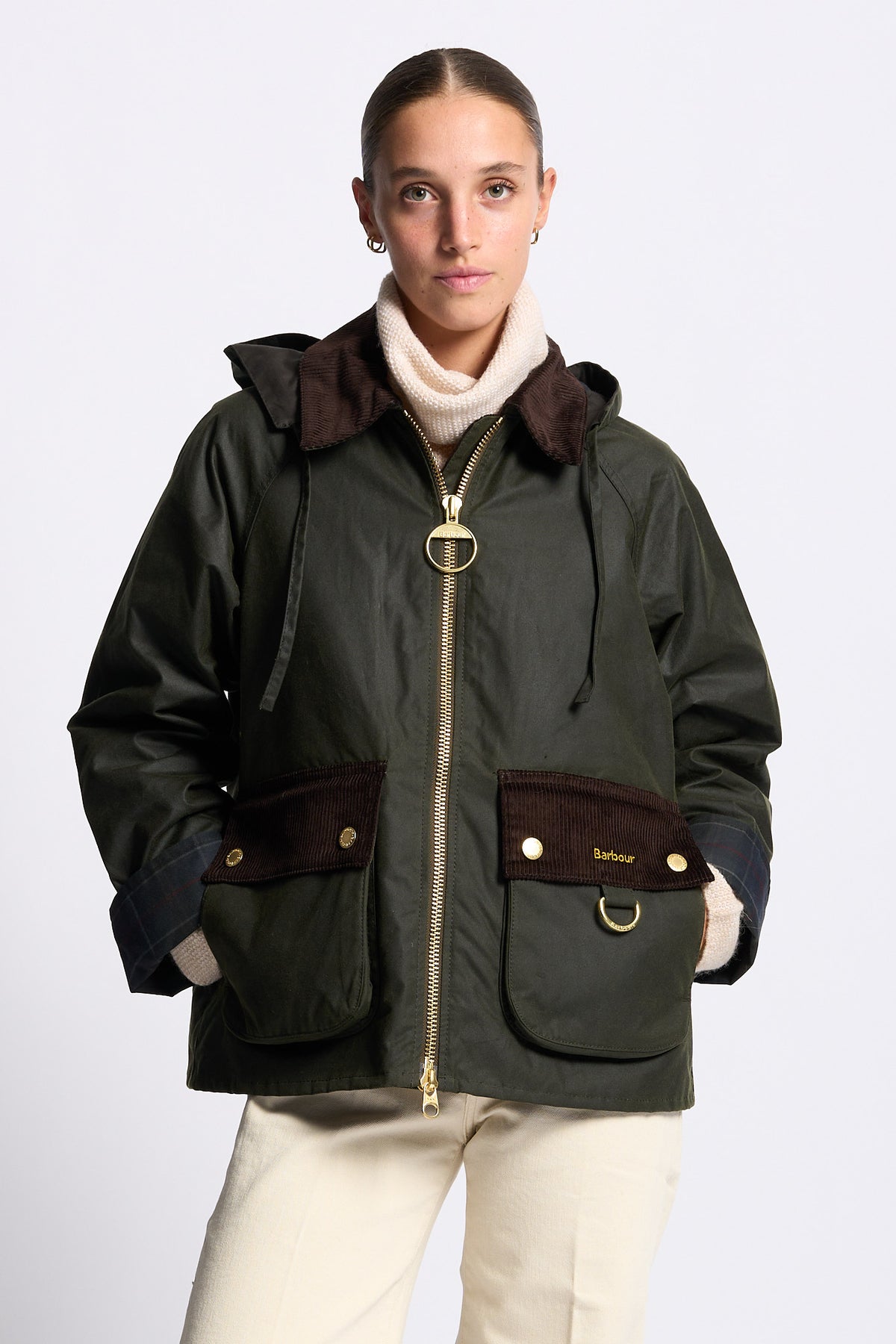 Barbour Giubbino CARVILLE WAX Donna verde chiaro-1