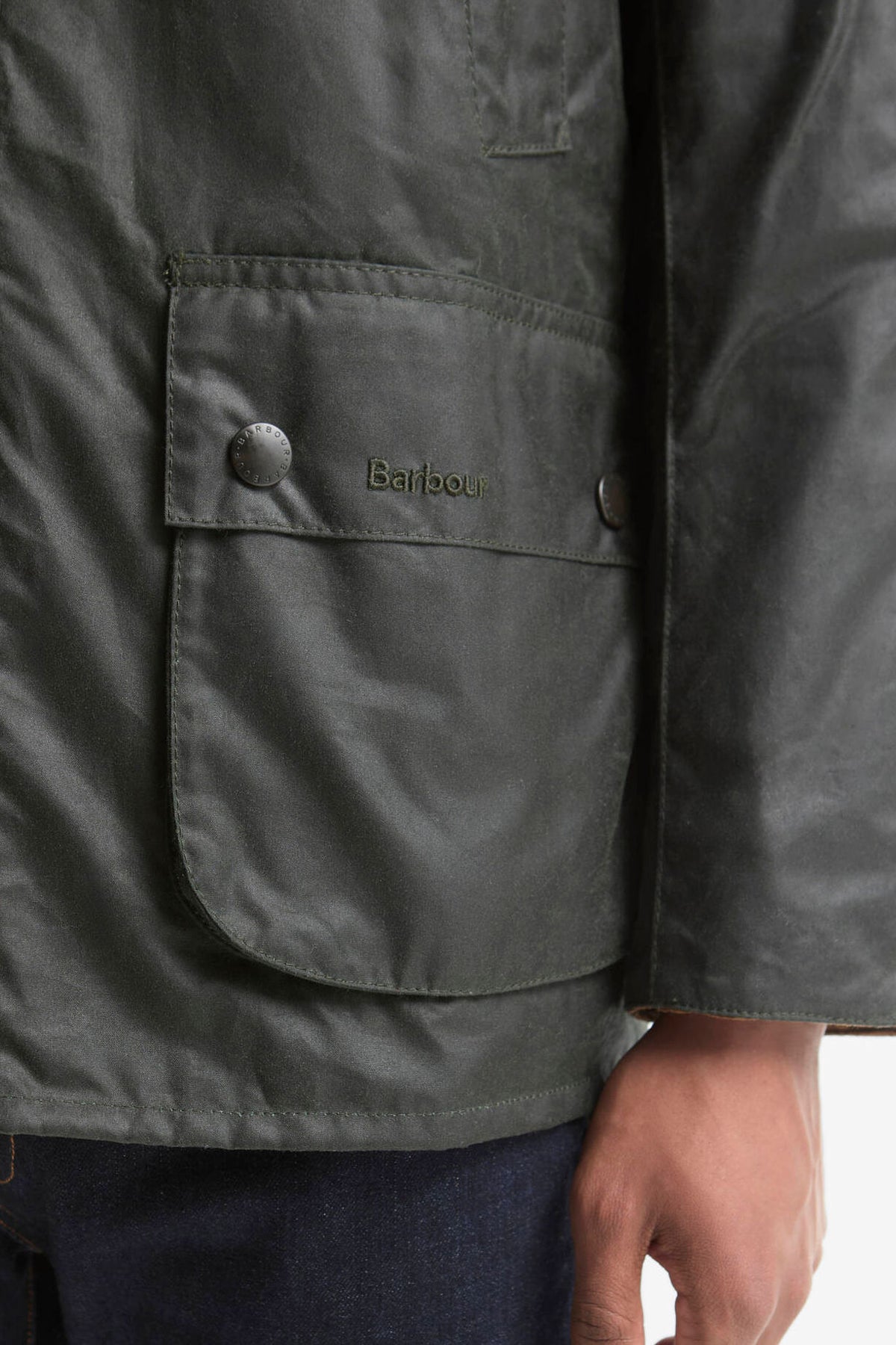 Barbour Giubbino Festive Ashby Uomo Salvia in cotone cerato-6