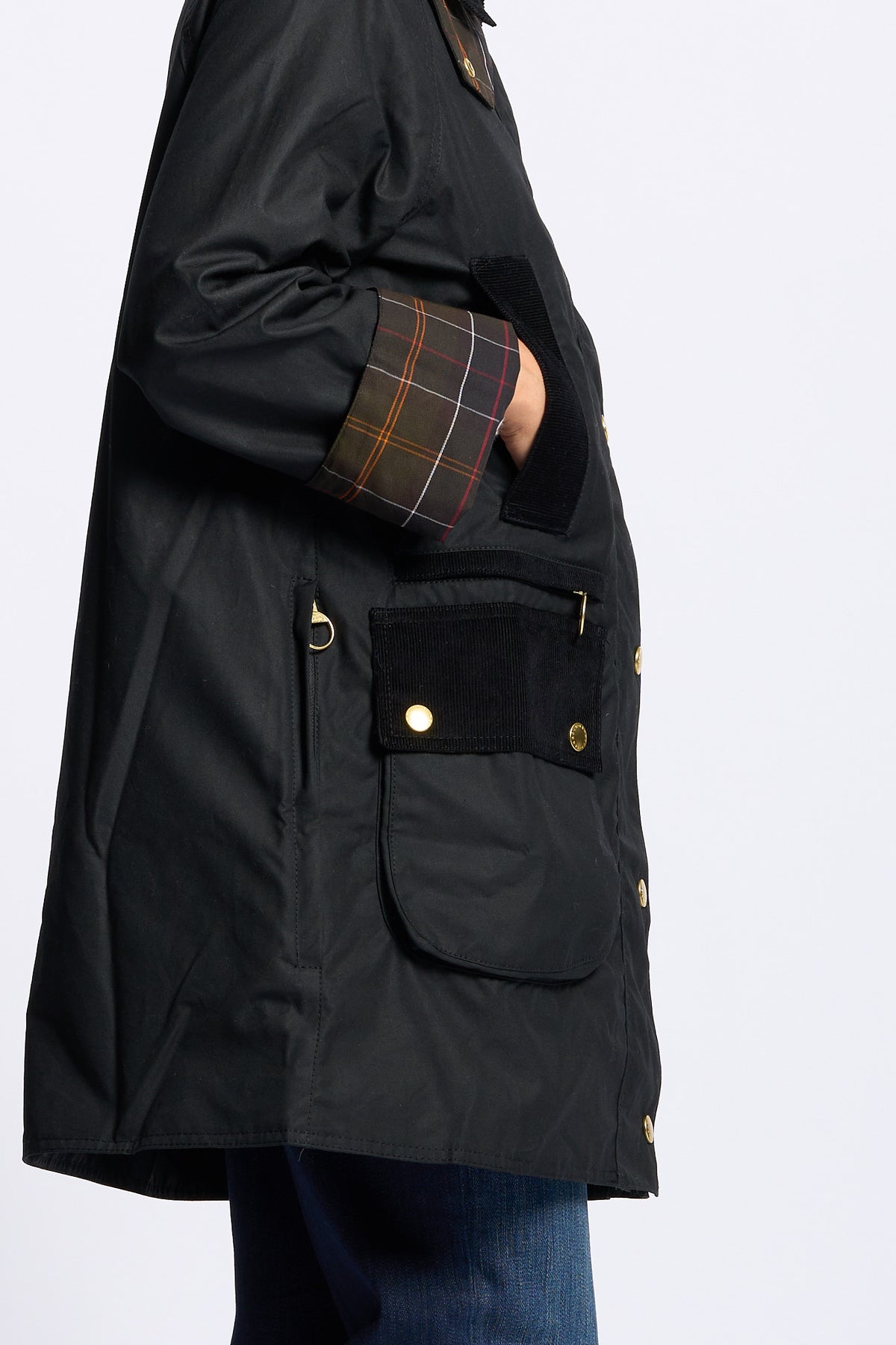 Barbour Giubbino ICON MODERN Donna Beaufort nero-5