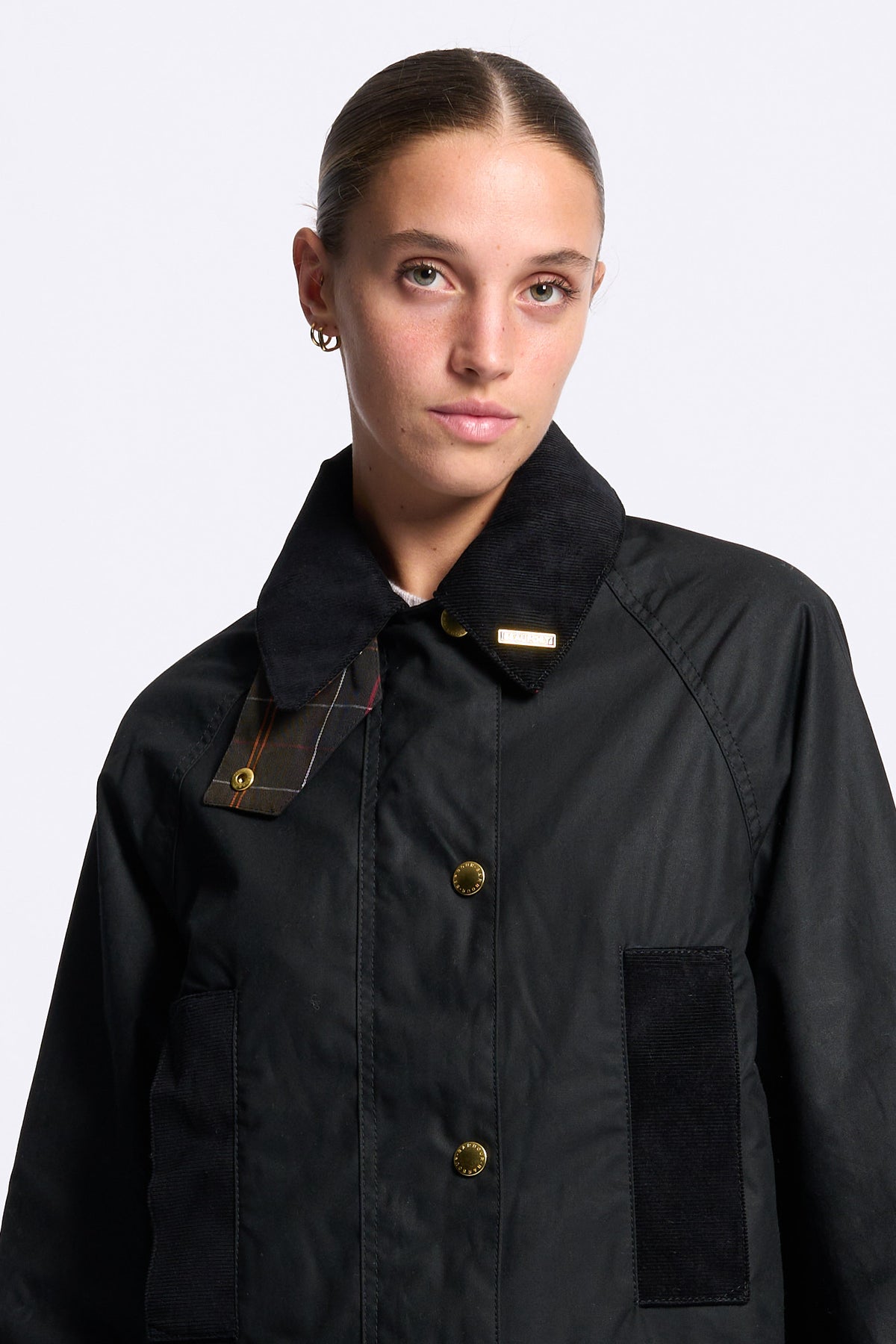 Barbour Giubbino ICON MODERN Donna Beaufort nero-7