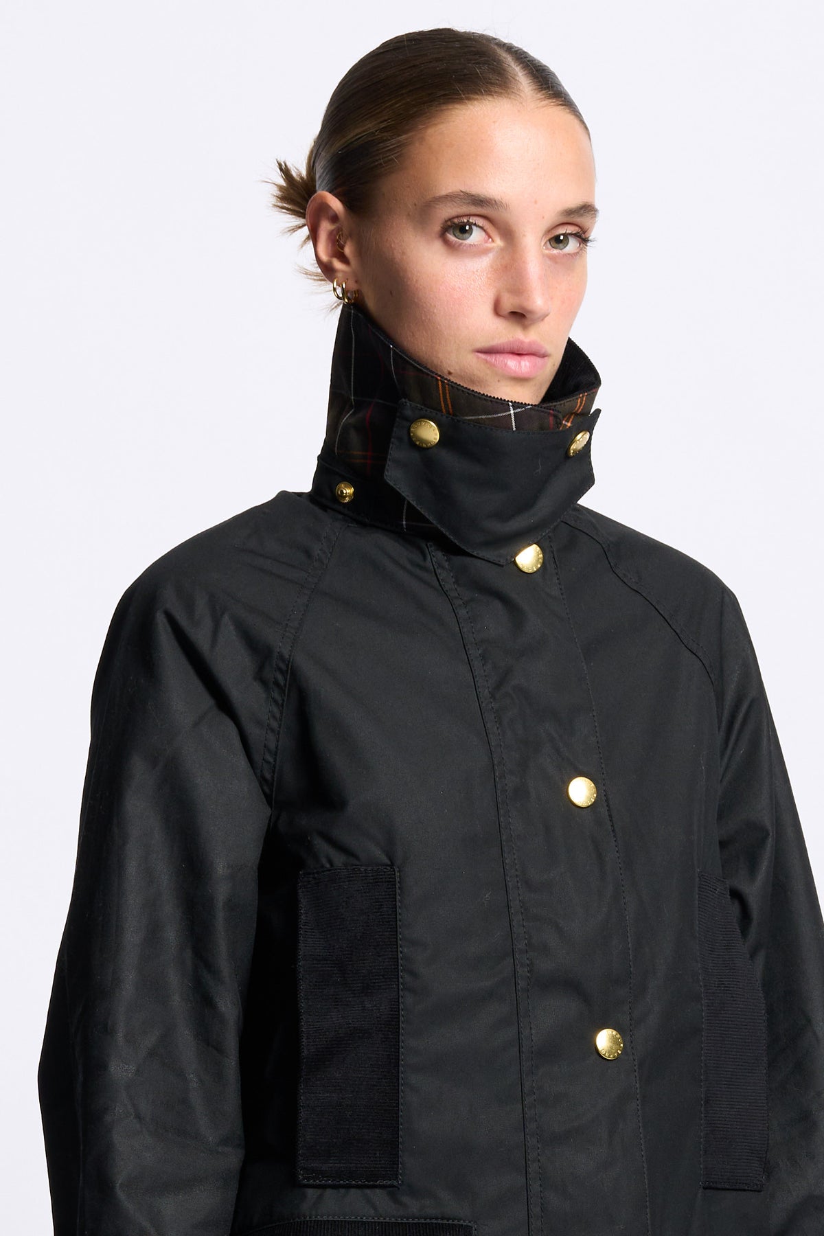 Barbour Giubbino ICON MODERN Donna Beaufort nero-2