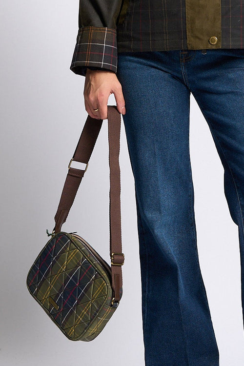 Barbour Borsa Tracolla Trapuntata Tartan Donna