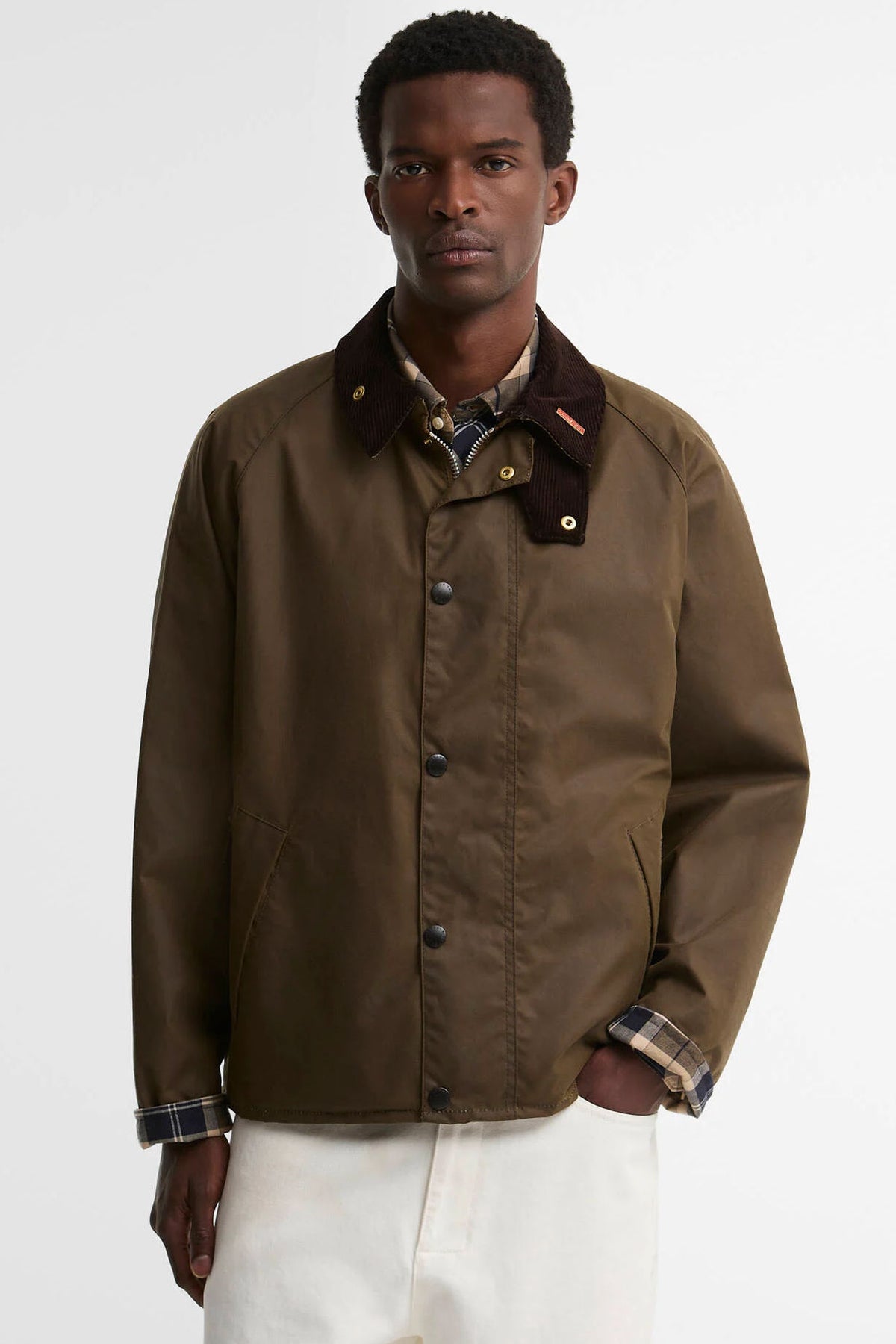 Barbour Giubbino Icon Transport Marrone da Uomo-1