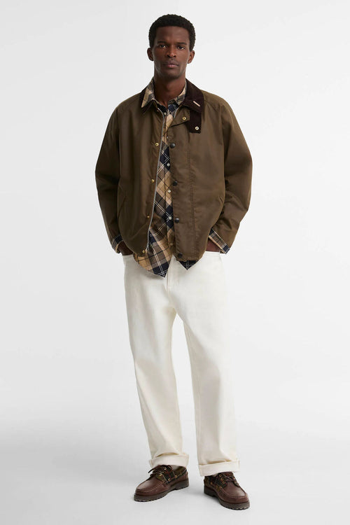 Barbour Giubbino Icon Transport Marrone da Uomo-2
