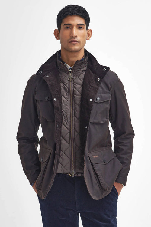 Barbour Giubbino Ogston Rustic Uomo in cotone cerato
