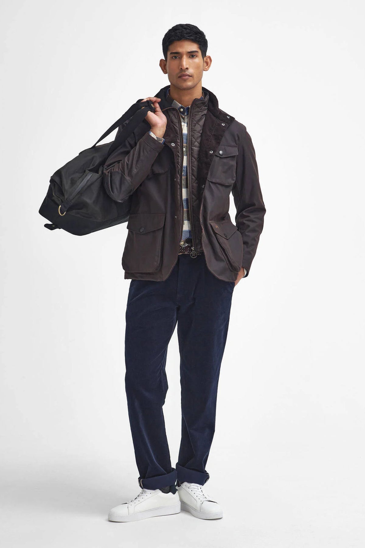 Barbour Giubbino Ogston Rustic Uomo in cotone cerato-2
