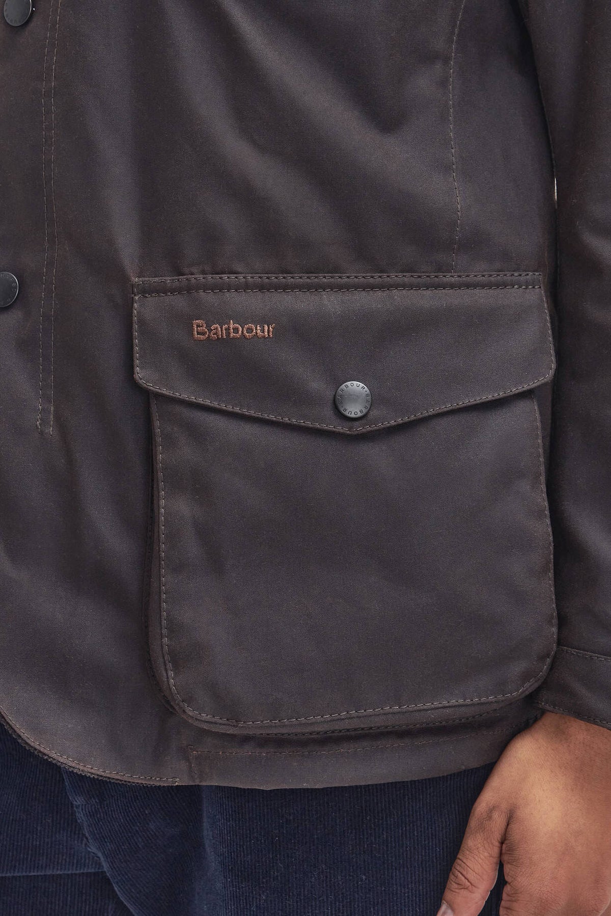 Barbour Giubbino Ogston Rustic Uomo in cotone cerato-7