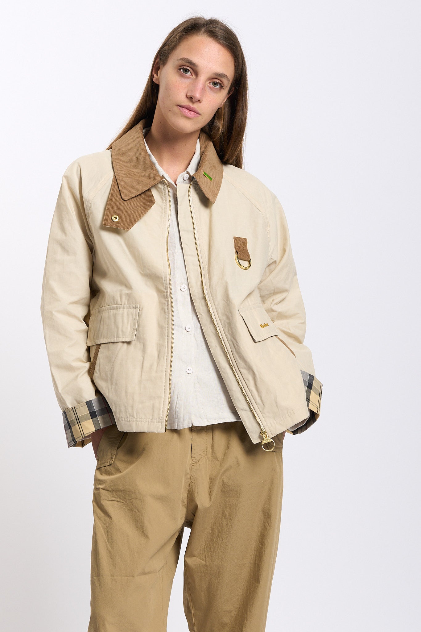 Barbour Giubbino SPEY Sabbia Donna-2