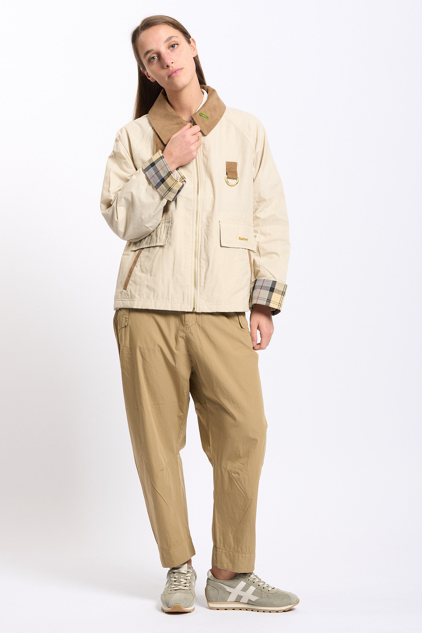 Barbour Giubbino SPEY Sabbia Donna-7