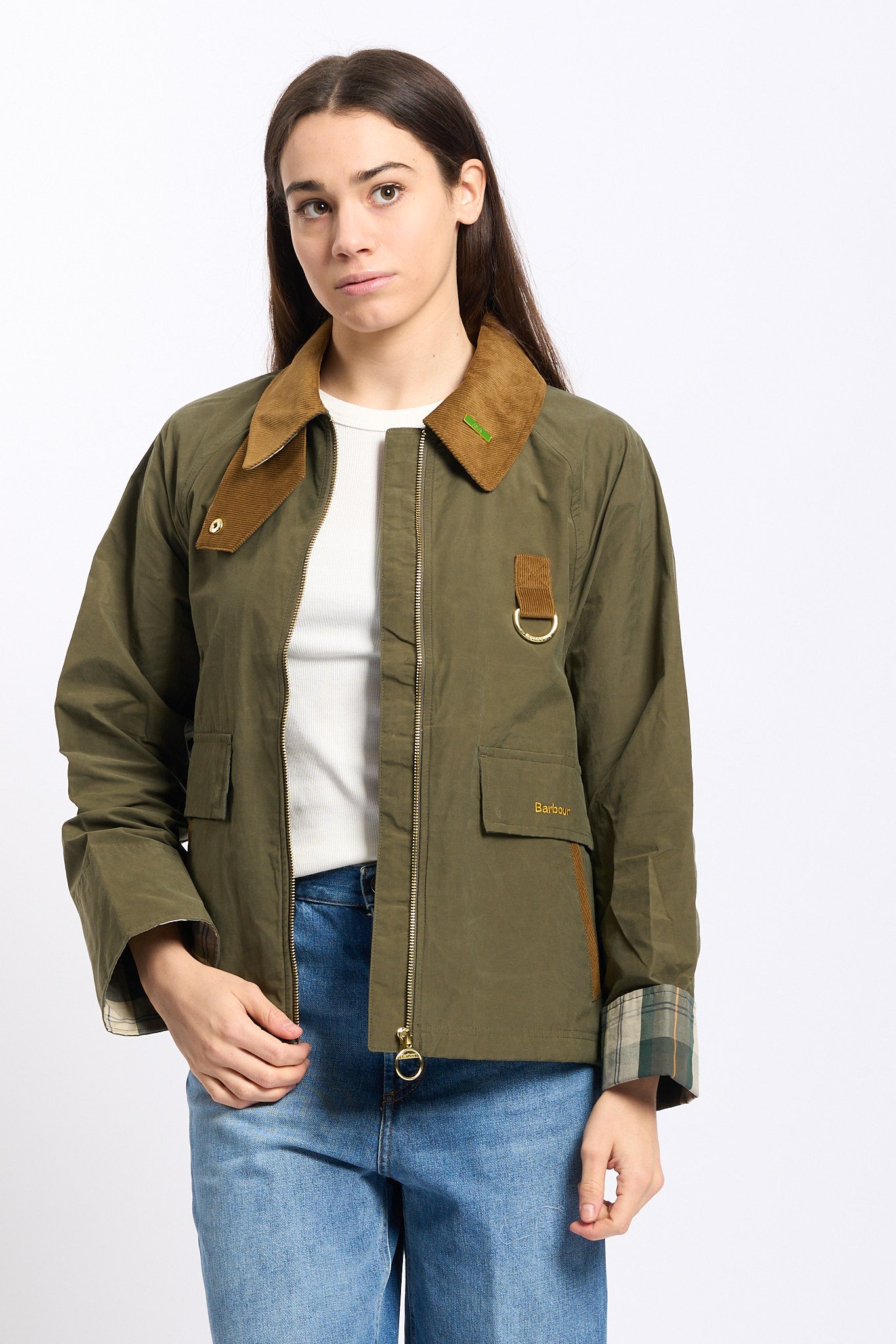 Barbour Giubbino SPEY Verde Donna-2