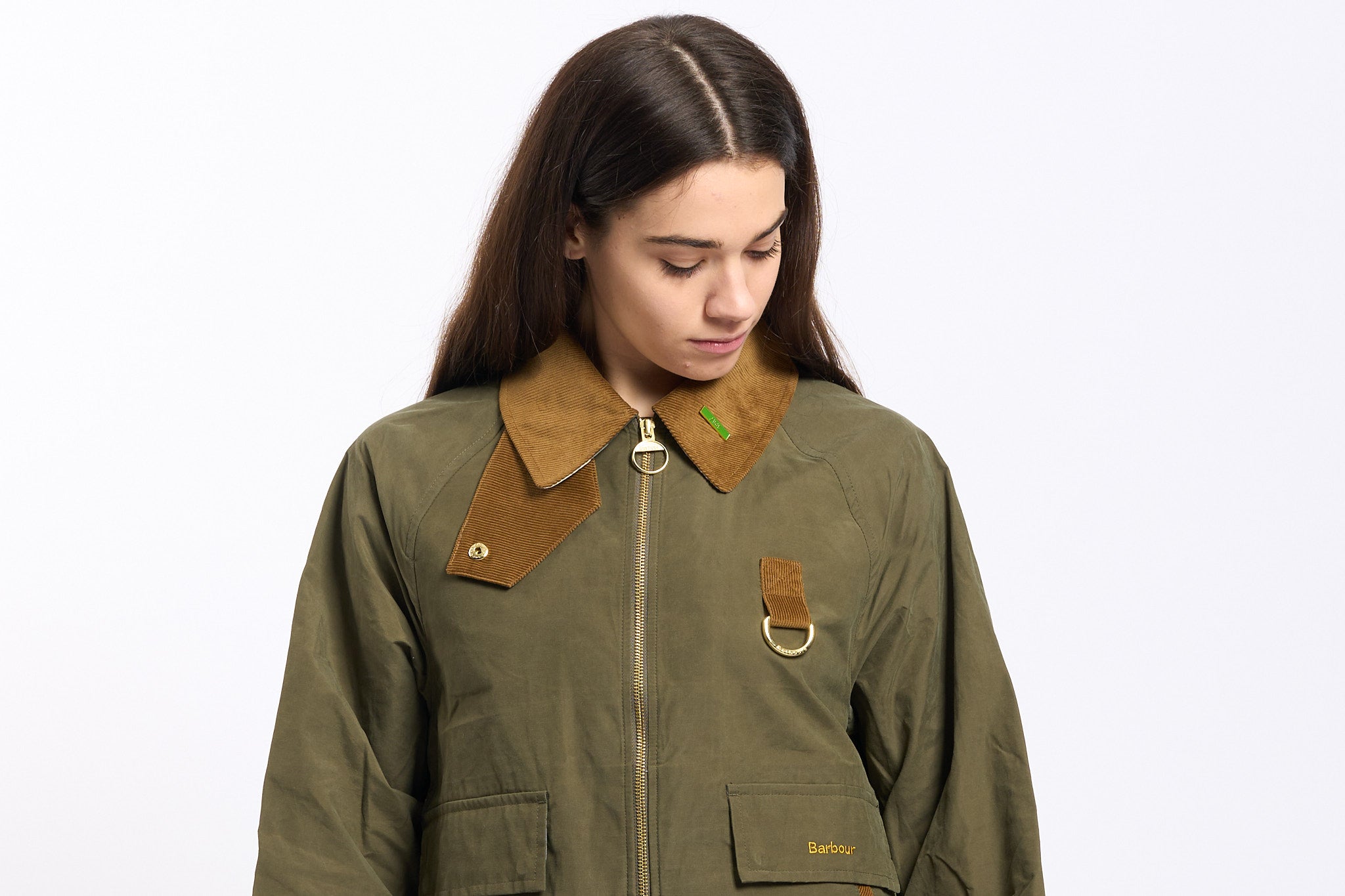 Barbour Giubbino SPEY Verde Donna-4