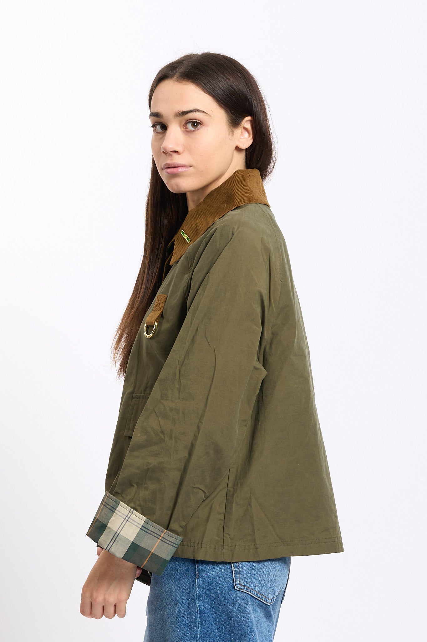 Barbour Giubbino SPEY Verde Donna-1