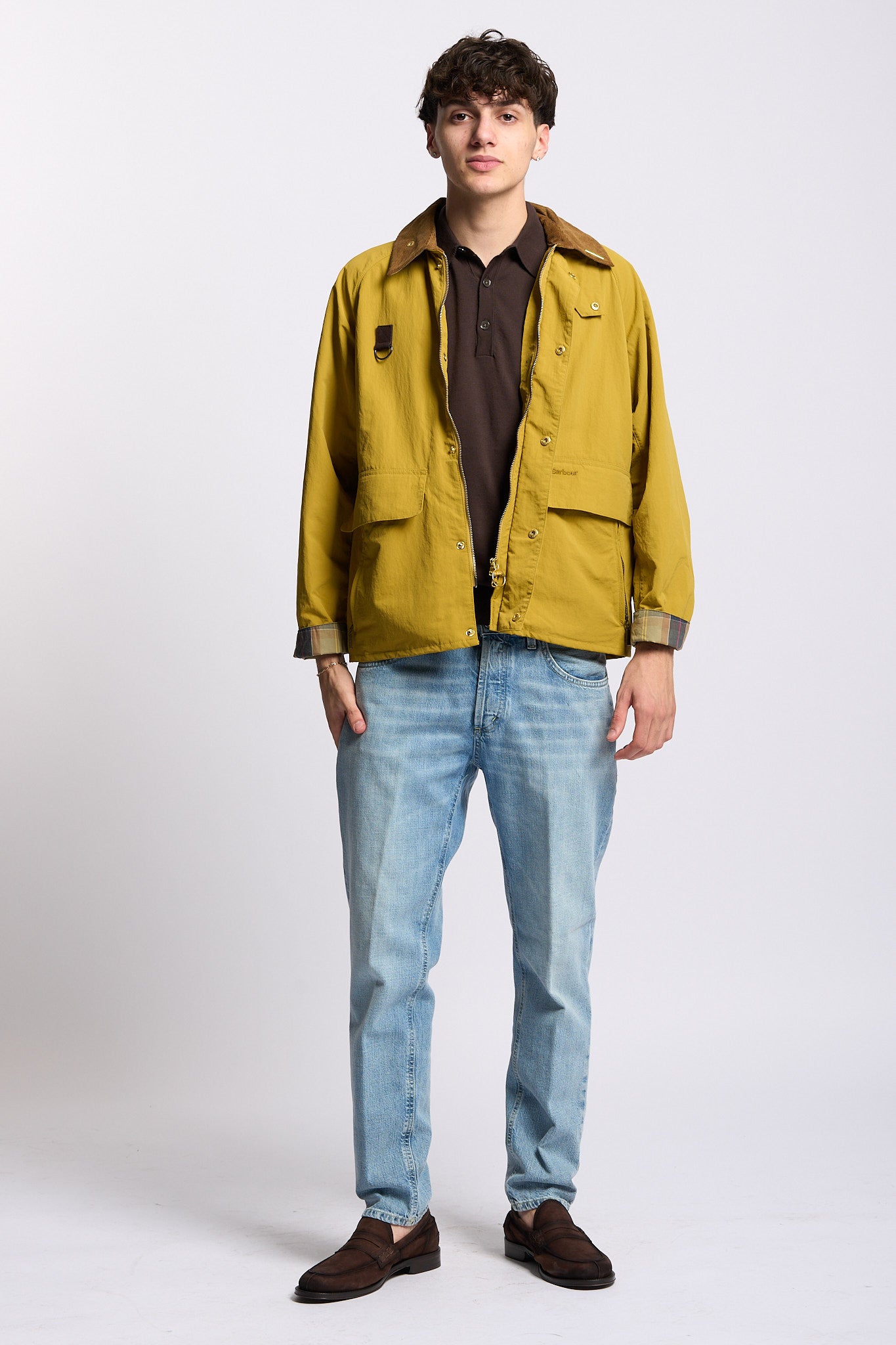 Barbour Giubbino Spey Icon Giallo Uomo-3