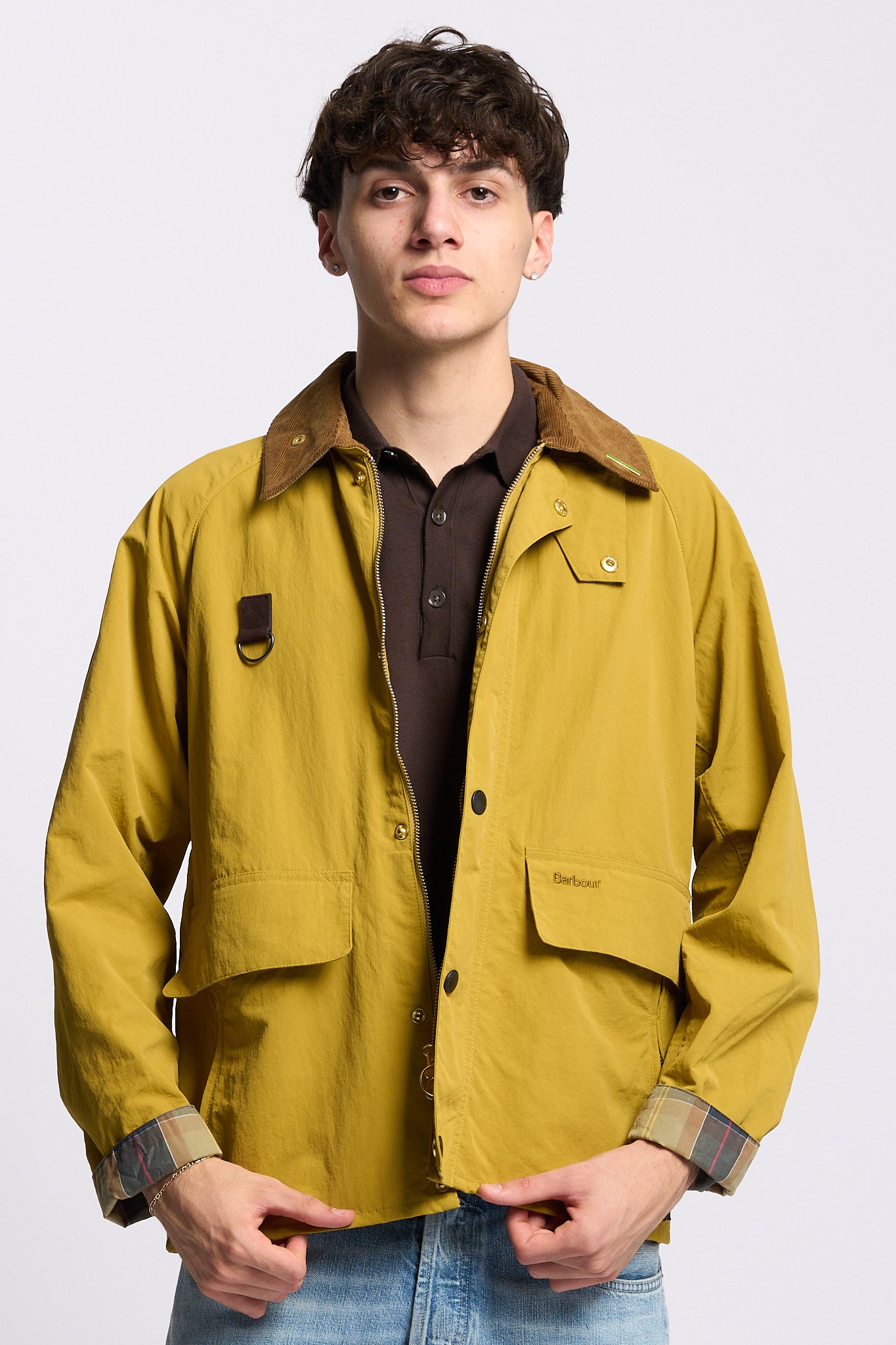 Barbour Giubbino Spey Icon Giallo Uomo-5