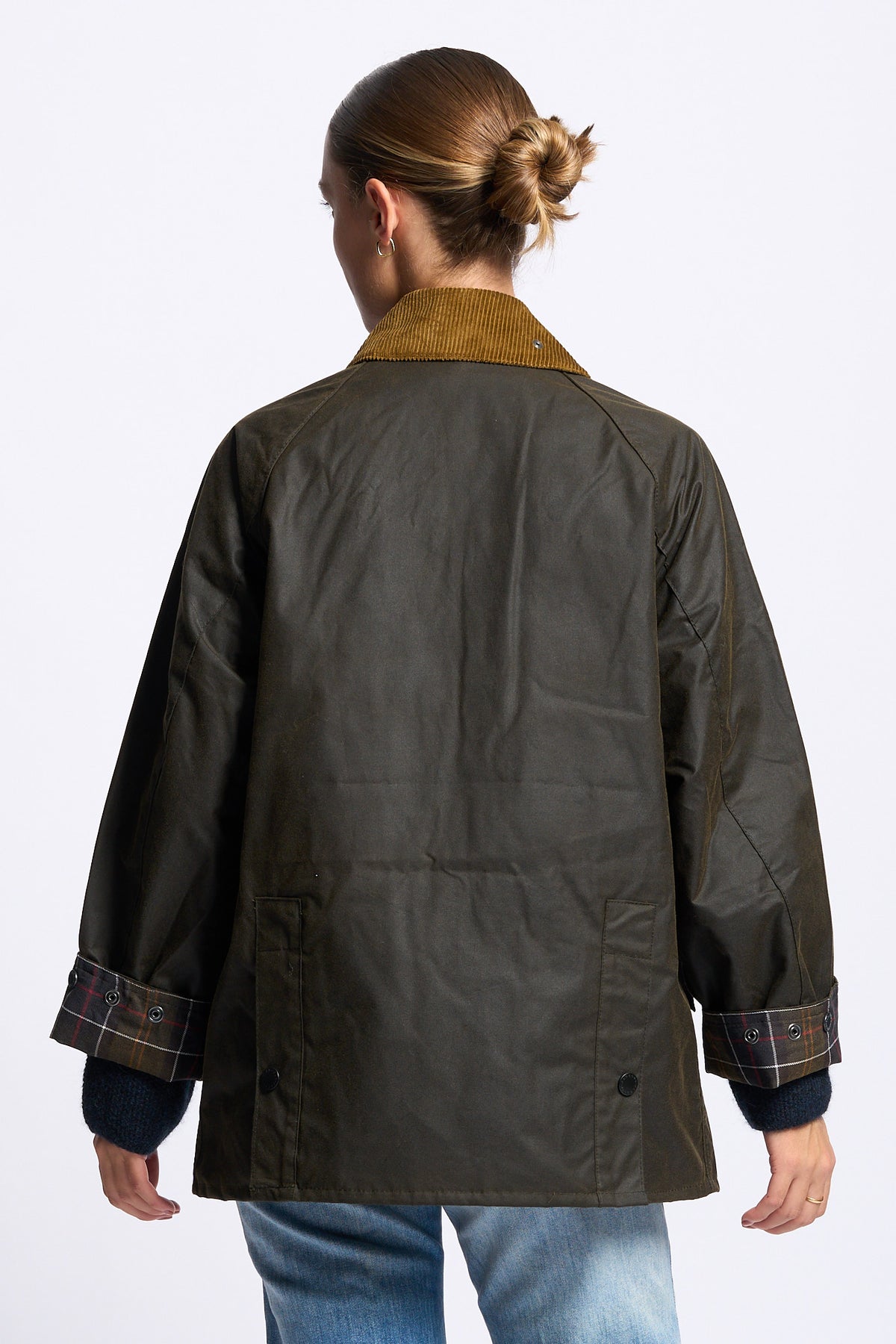 Barbour Giubbino Donna BEDALE cerato oliva/beige-5