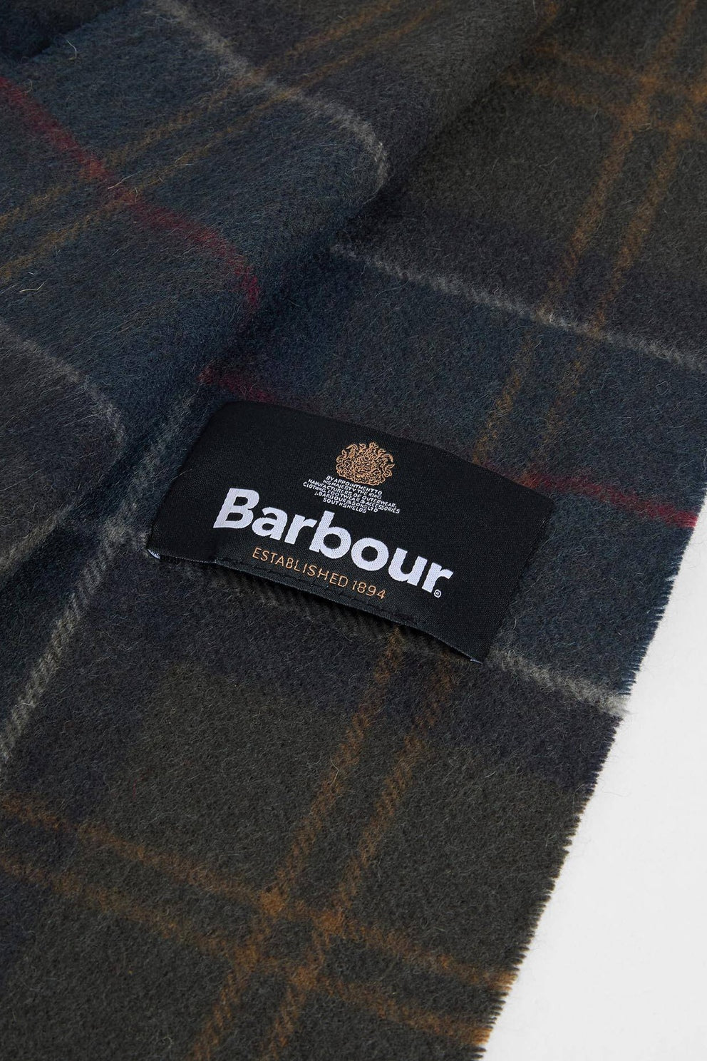Barbour Sciarpa BRADEN Verdone/Blu Uomo-4