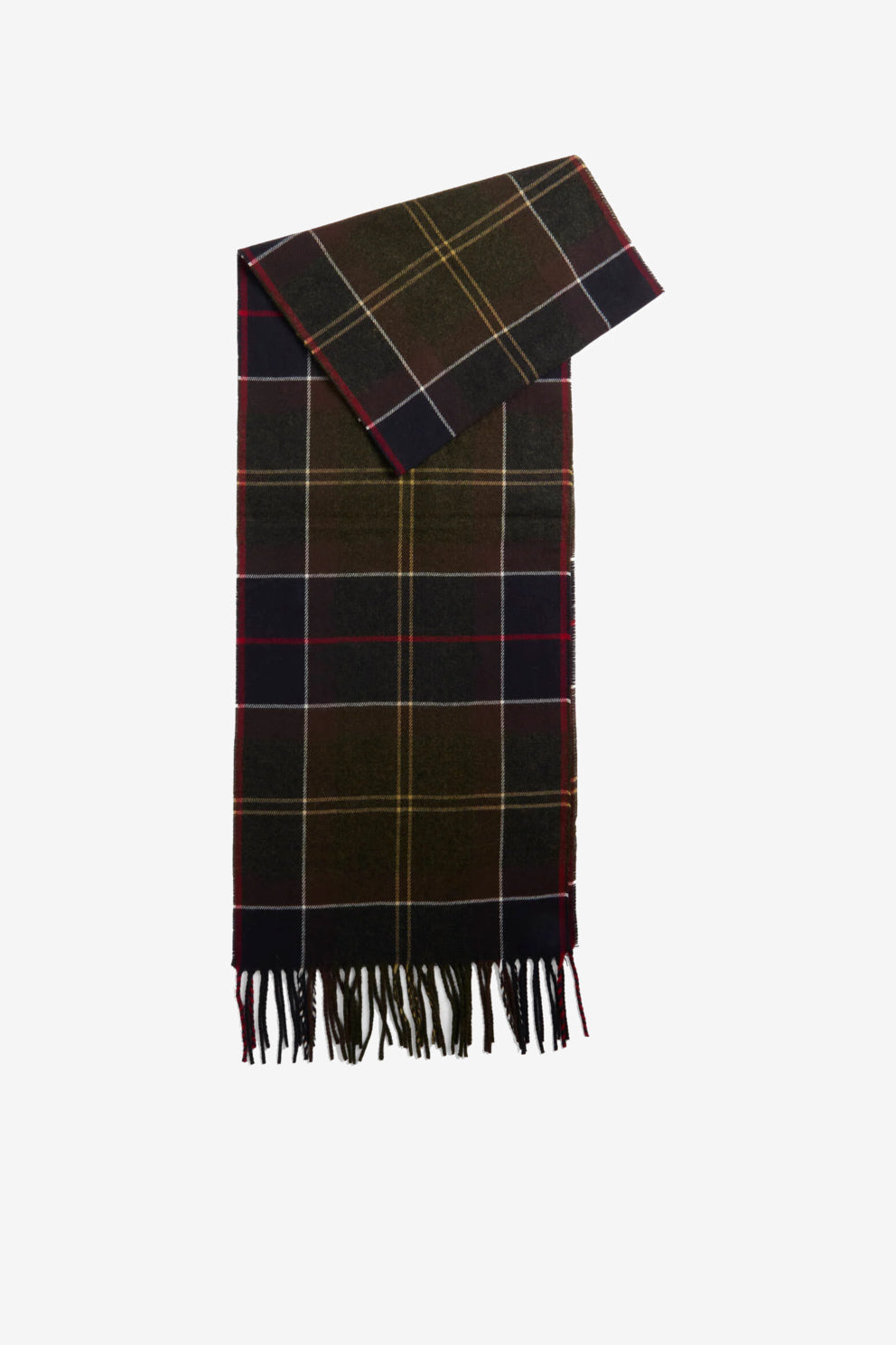 Barbour Sciarpa GALINGALE Tartan Verde Uomo-1