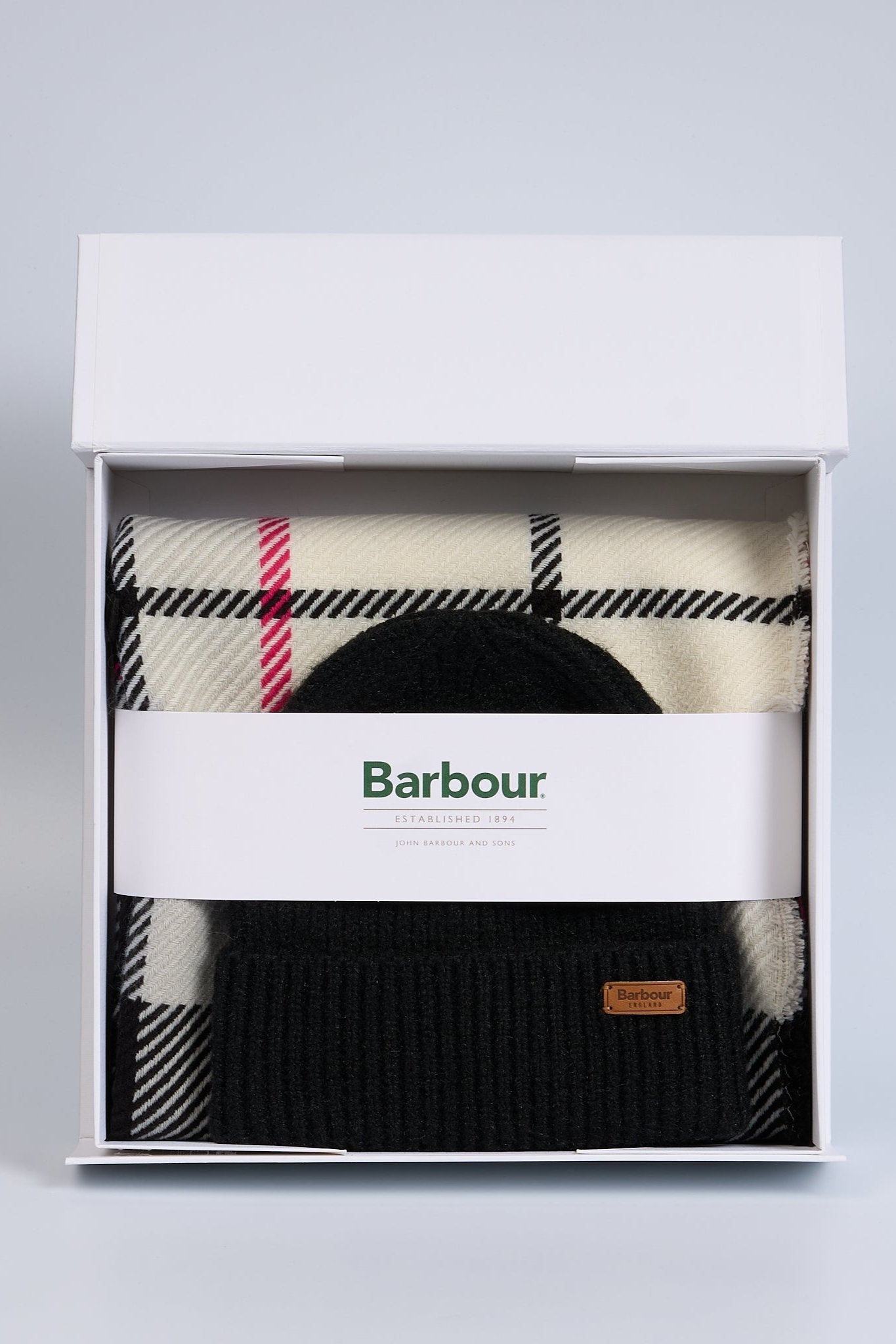 Barbour Sciarpa/cappello Rosa/nero Donna-1