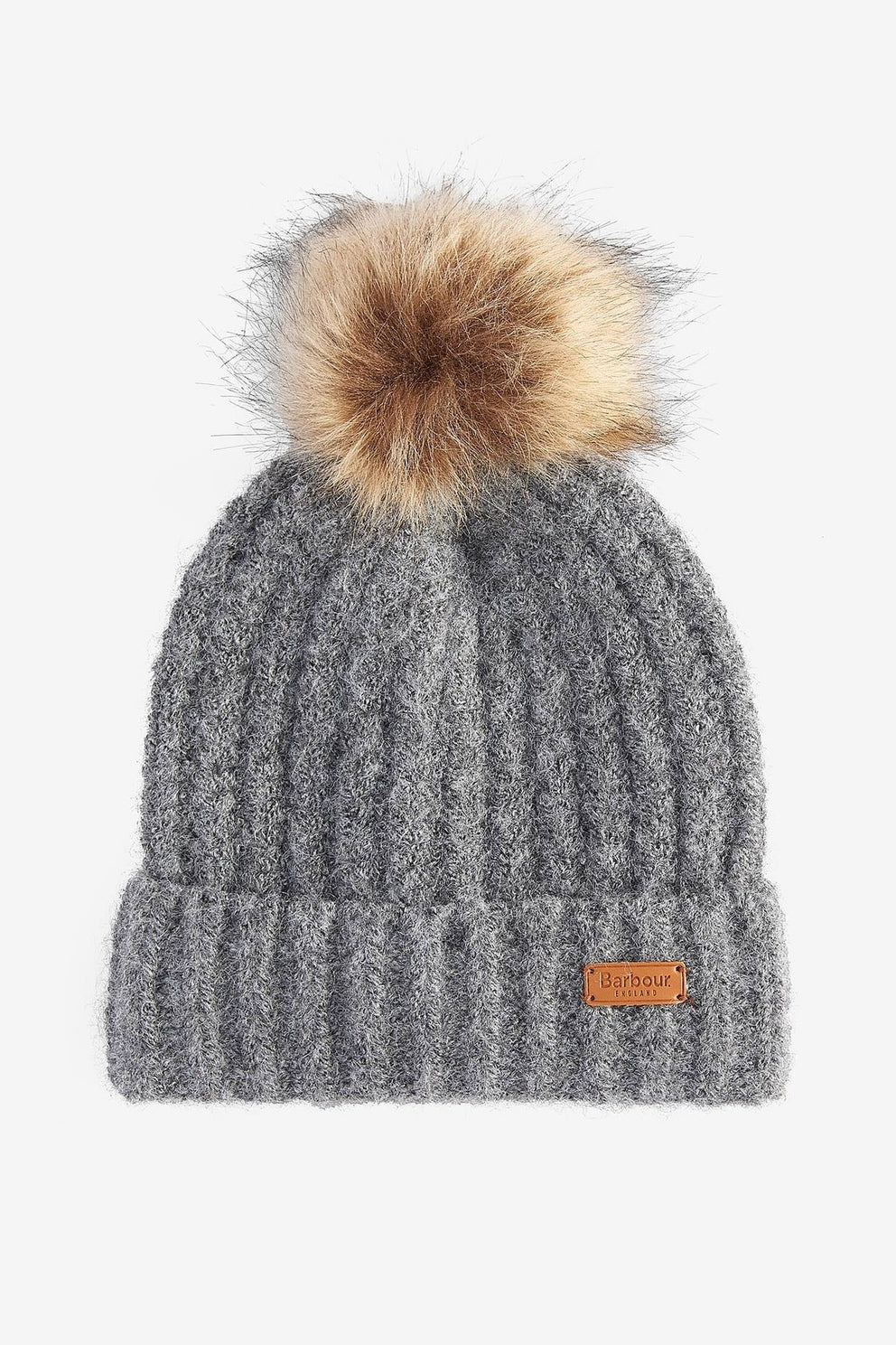 Barbour SALTBURN Set Regalo Cappello e Sciarpa Donna Grigio/Rosa-3