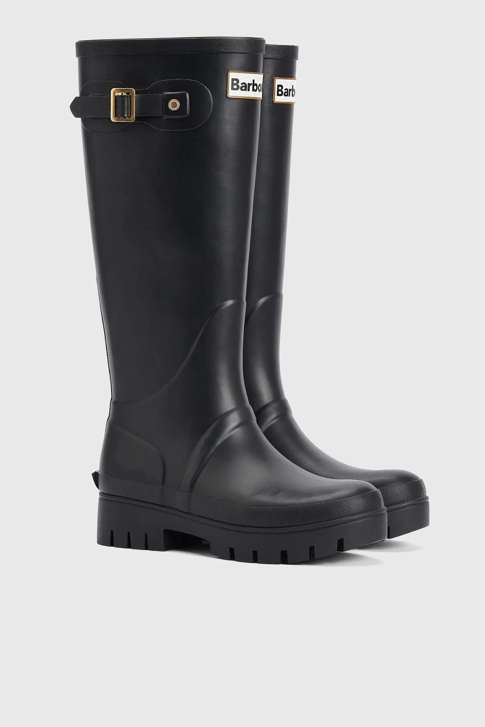 Barbour Black Rain Boot Women-4