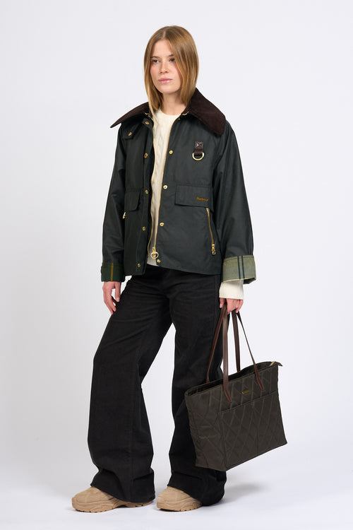 Barbour Borsa Tote Bag Oliva Donna-2