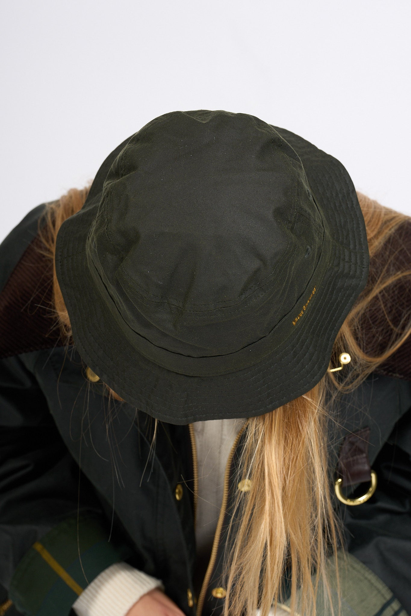 Barbour Belsay Rain Hat Olive Women-7