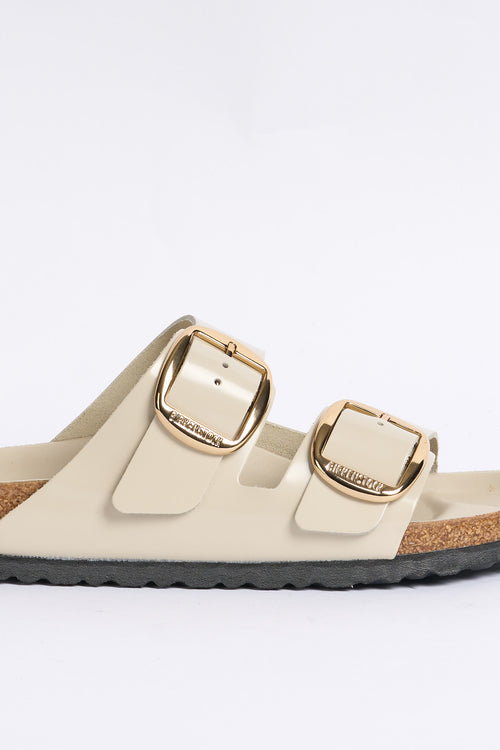 Birkenstock Arizona Big Buckle Shine Avorio Donna-2